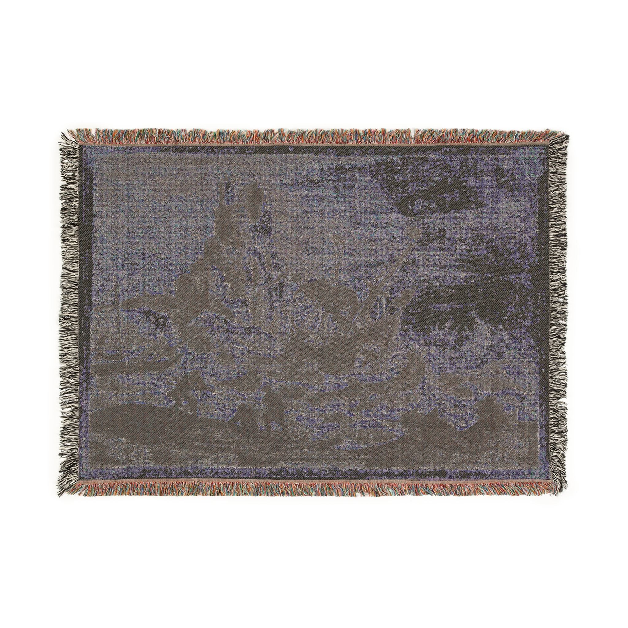 Claude Lorrain - The Shipwreck | Woven Tapestry Blanket - Image 4