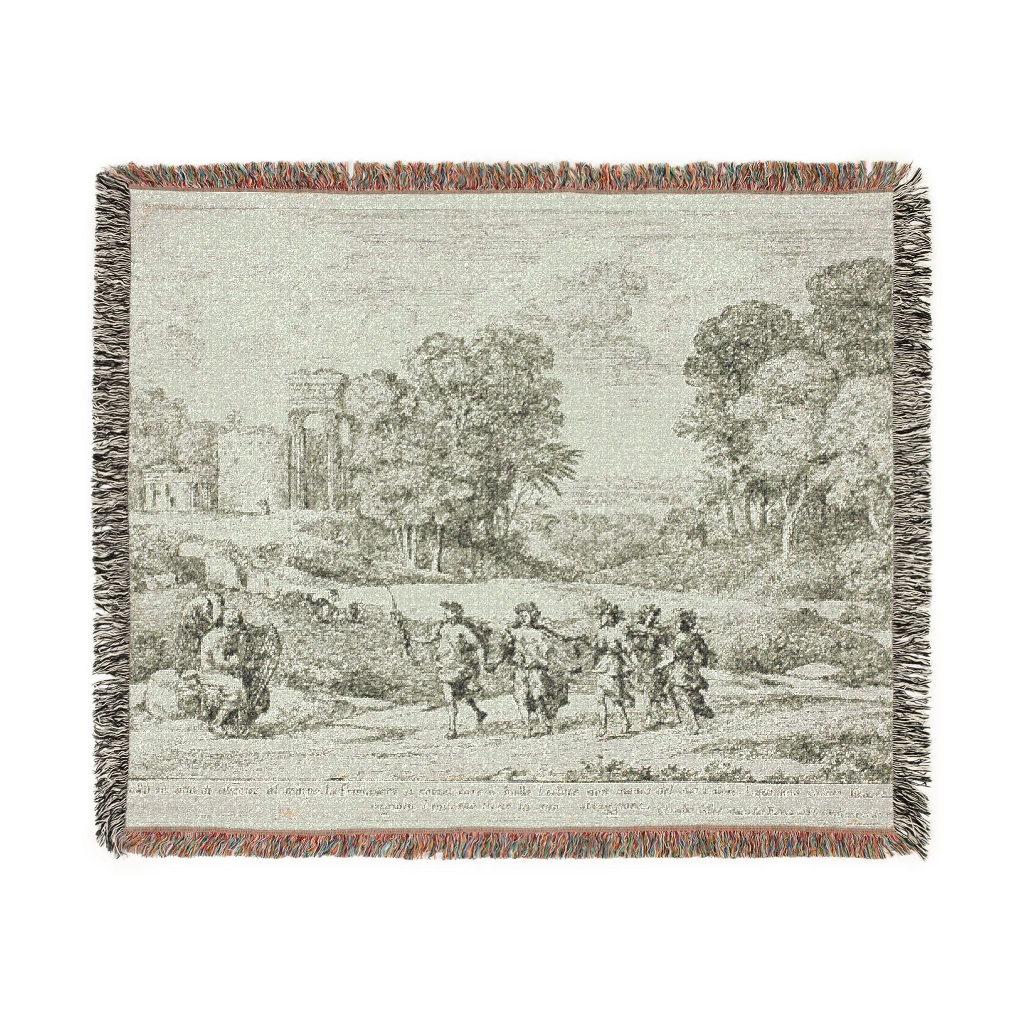 Claude Lorrain - Time, Apollo and the Seasons | Woven Tapestry Blanket - Image 2