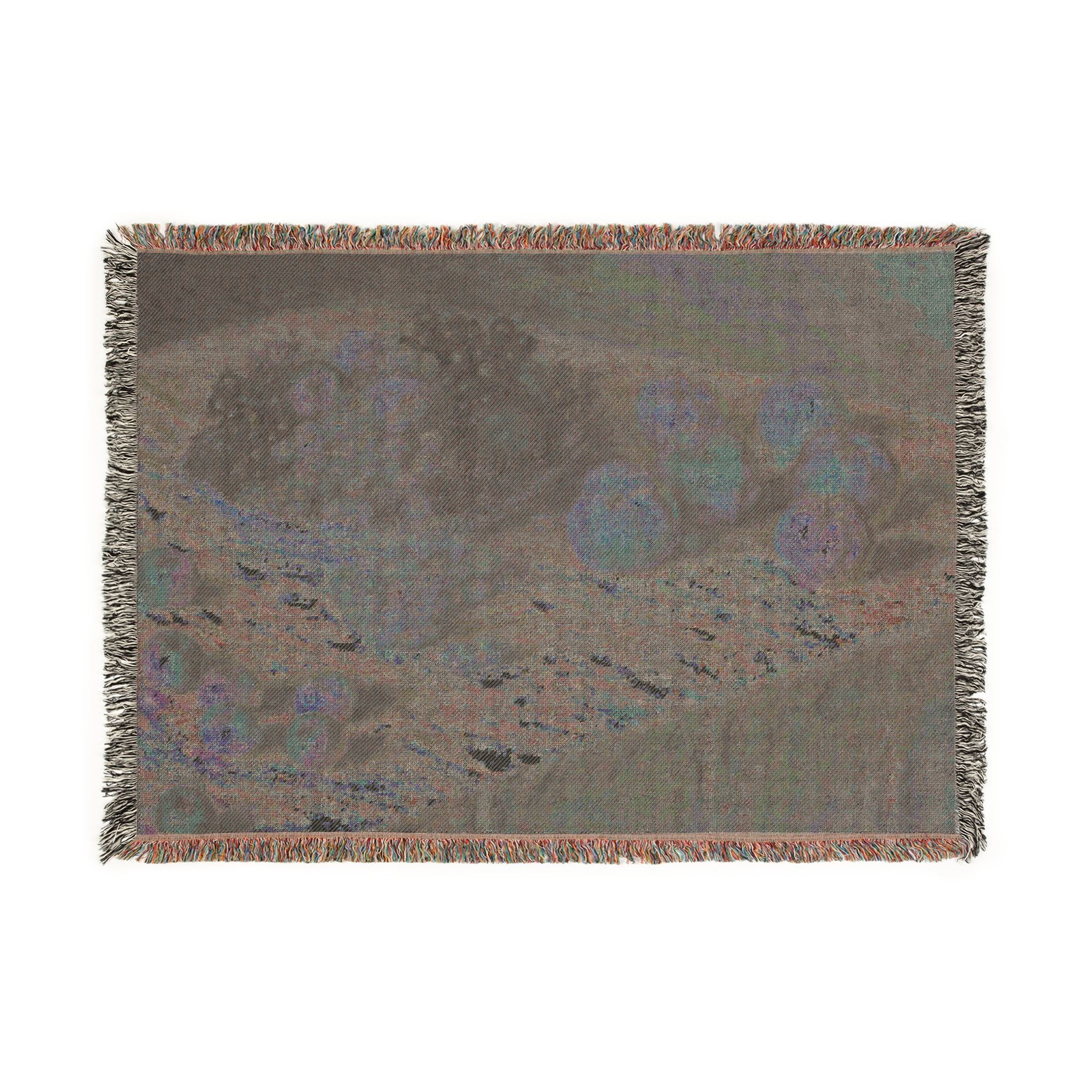 Claude Monet - Apples and Grapes | Woven Tapestry Blanket - Image 4