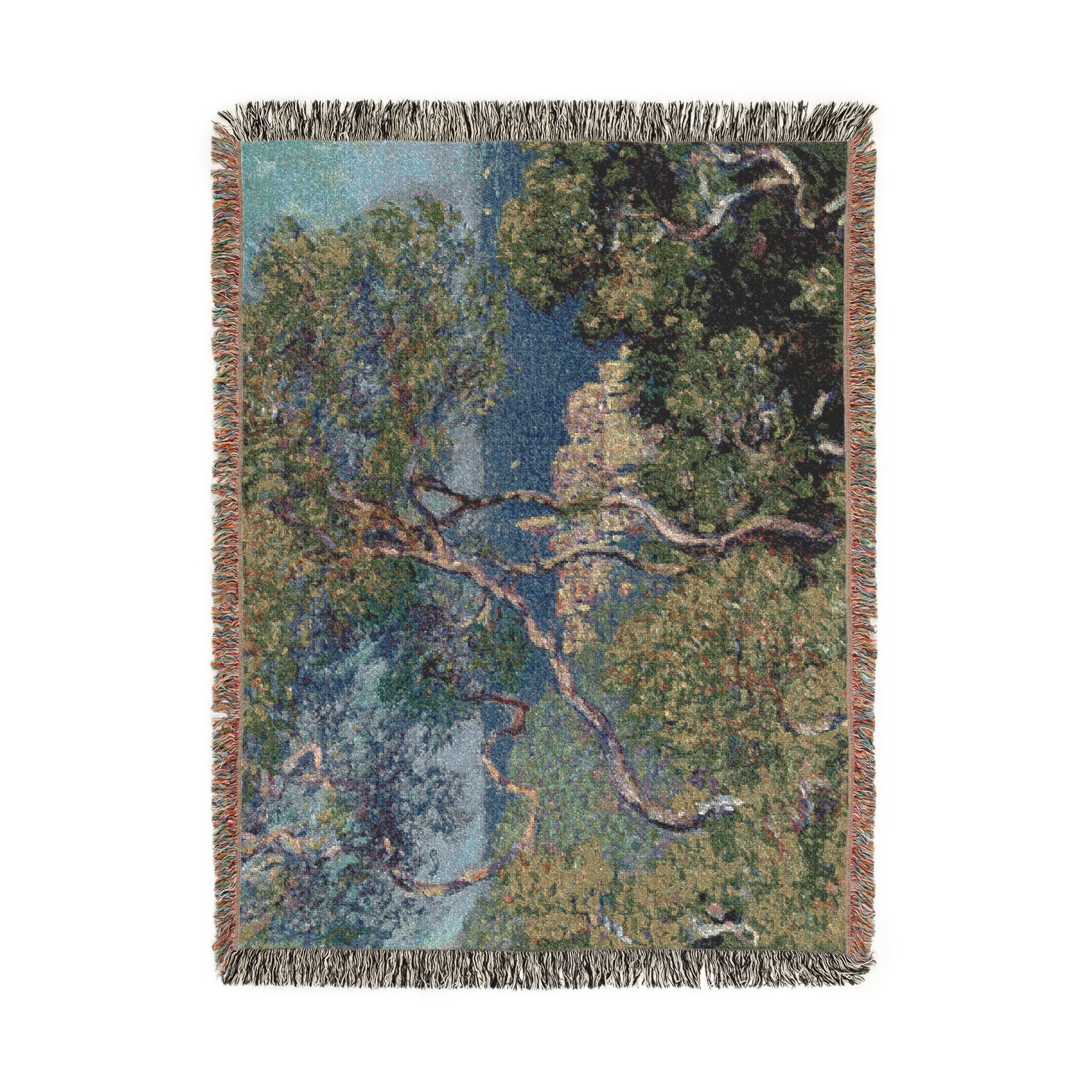 Claude Monet - Bordighera | Woven Tapestry Blanket - Image 11