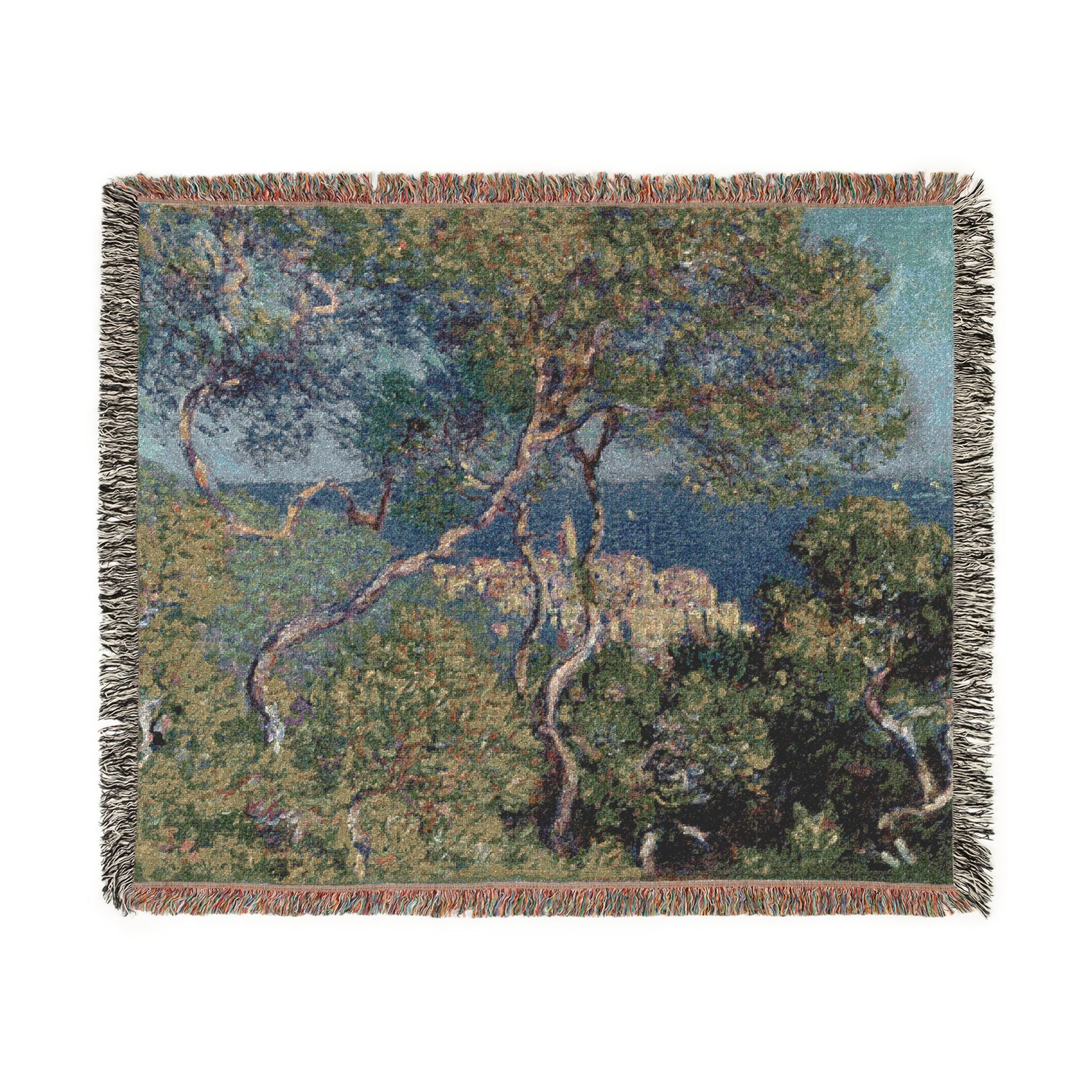 Claude Monet - Bordighera | Woven Tapestry Blanket - Image 2