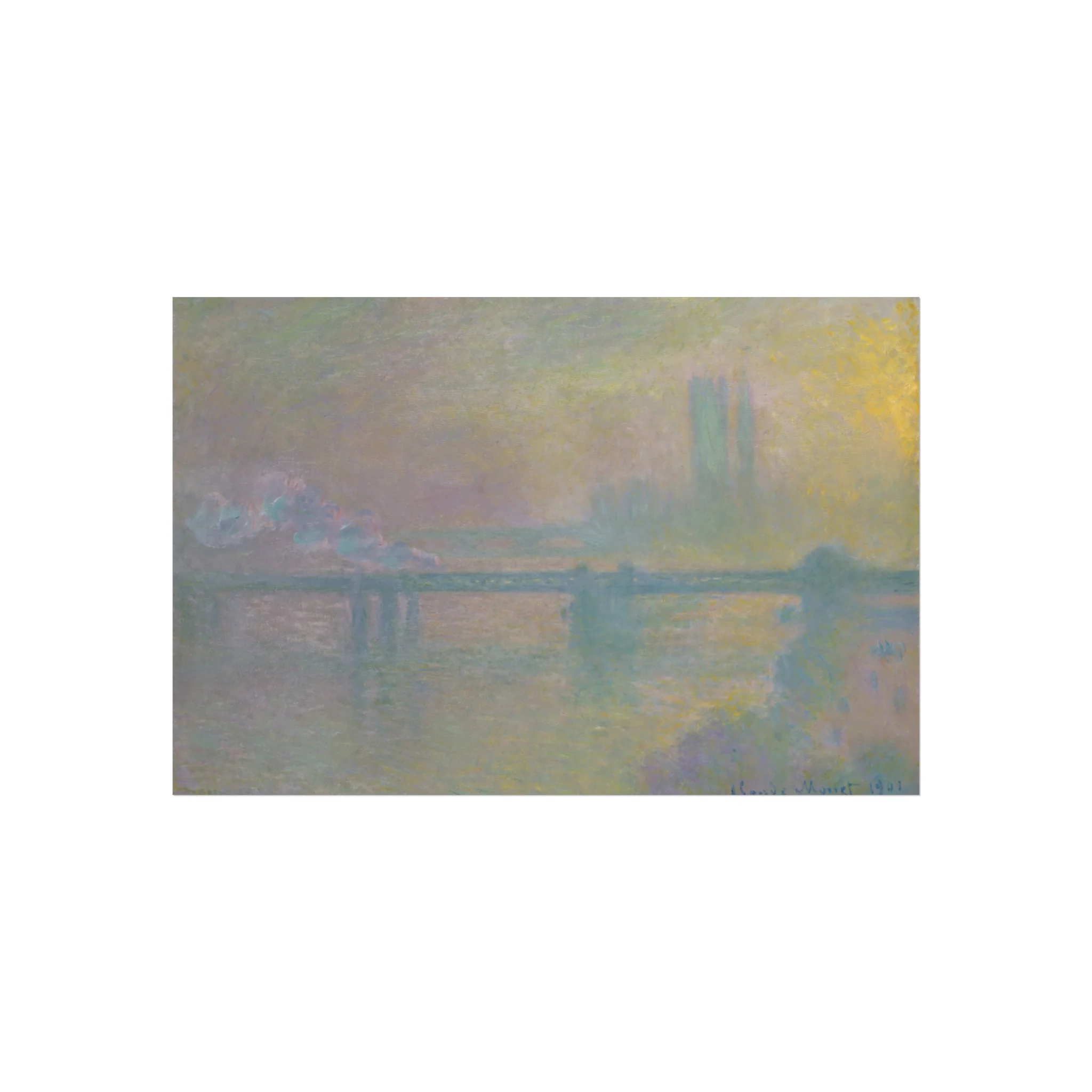 Claude Monet - Charing Cross Bridge, London | Fine Art Poster - Image 4