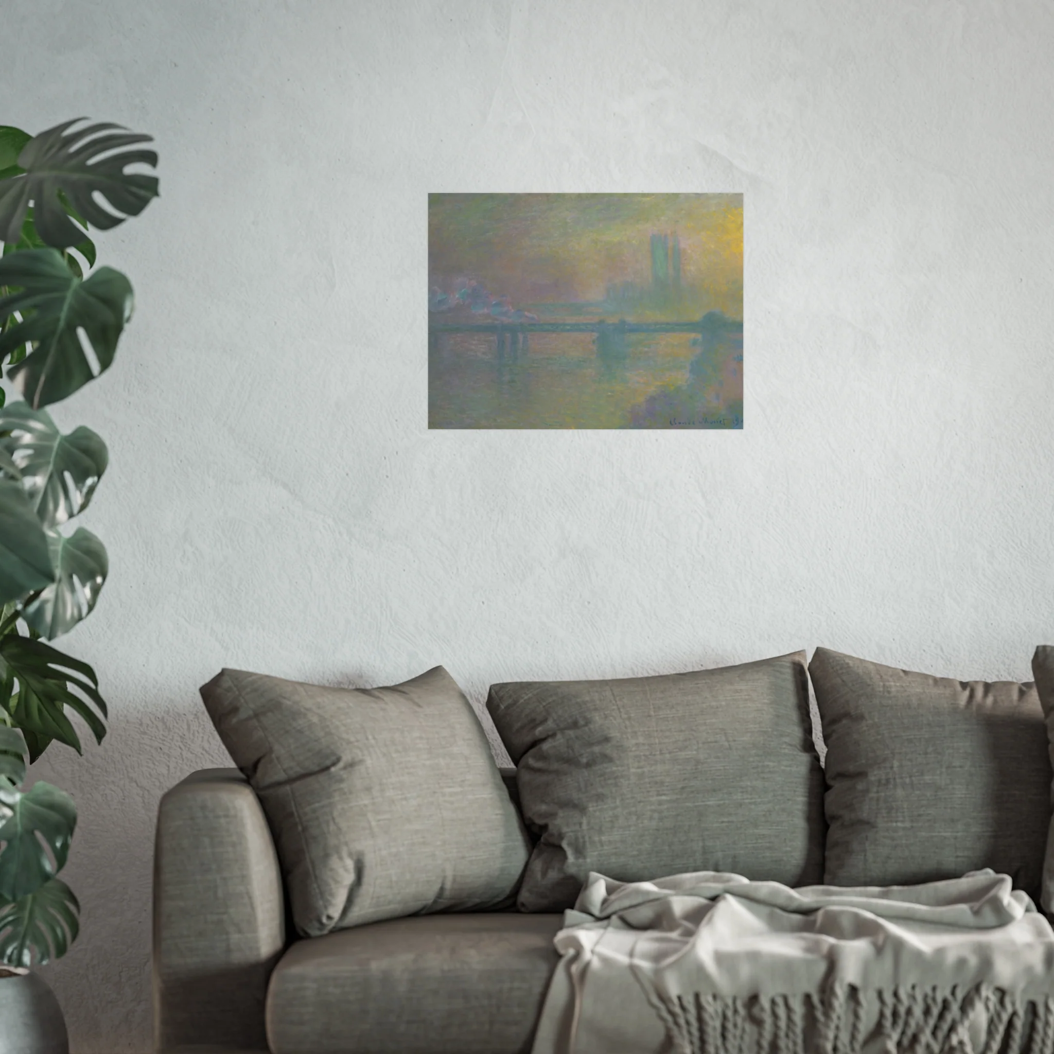 Claude Monet - Charing Cross Bridge, London | Fine Art Poster - Image 9
