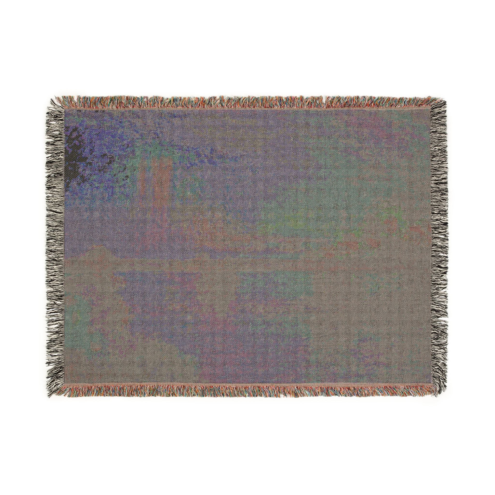 Claude Monet - Charing Cross Bridge, London | Woven Tapestry Blanket - Image 12
