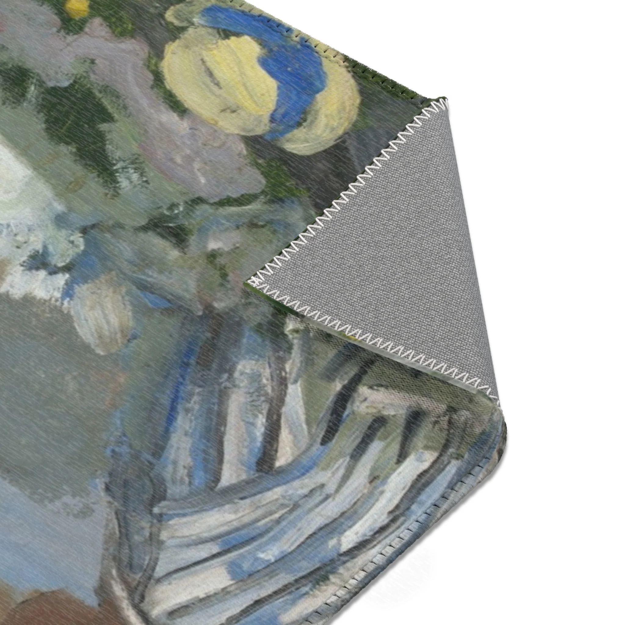 Claude Monet - On the Bank of the Seine, Bennecourt | Area Rug - Image 11