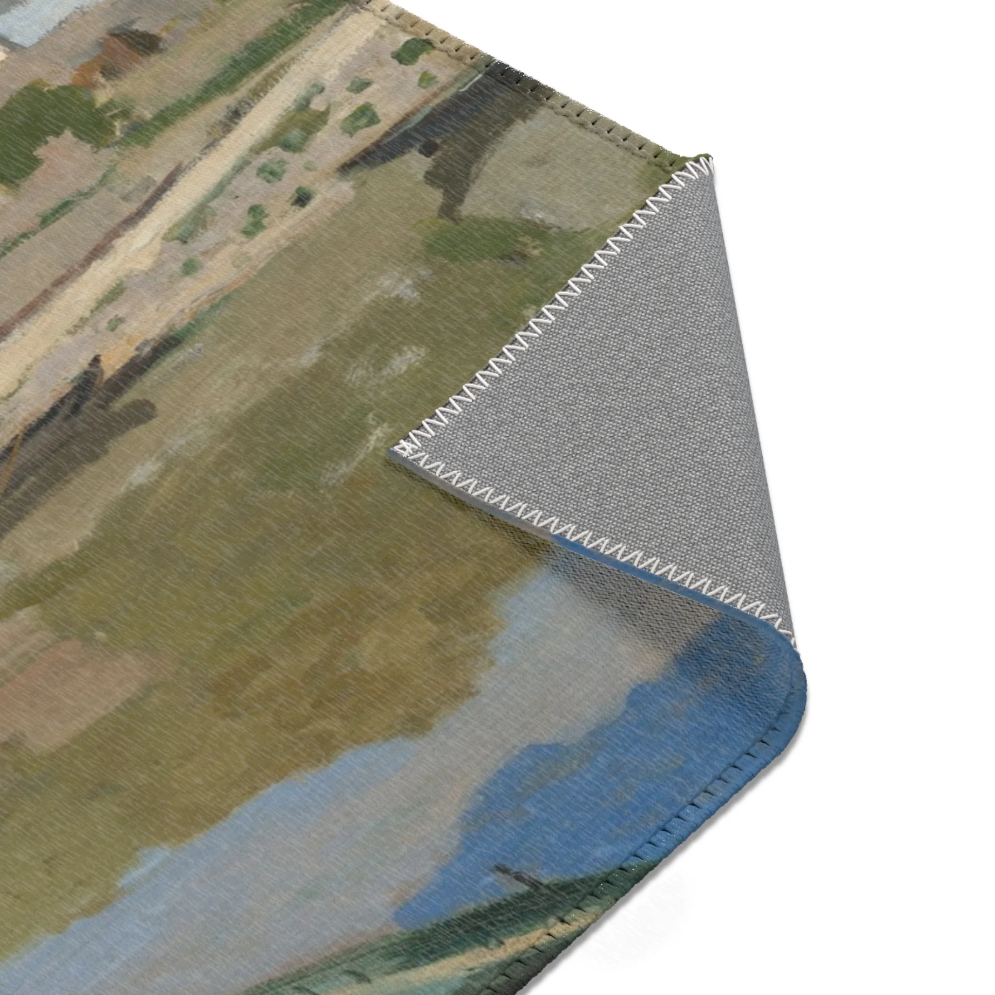 Claude Monet - On the Bank of the Seine, Bennecourt | Area Rug - Image 15
