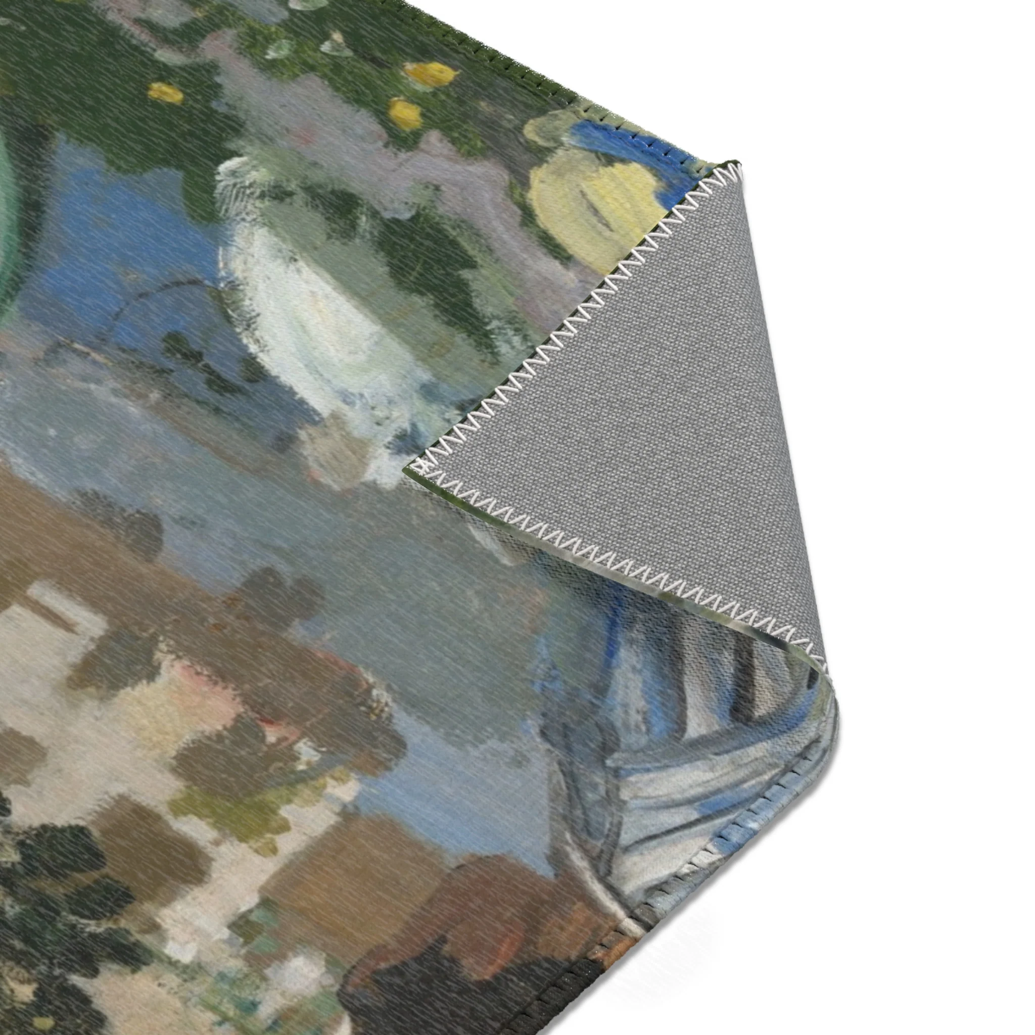 Claude Monet - On the Bank of the Seine, Bennecourt | Area Rug - Image 9