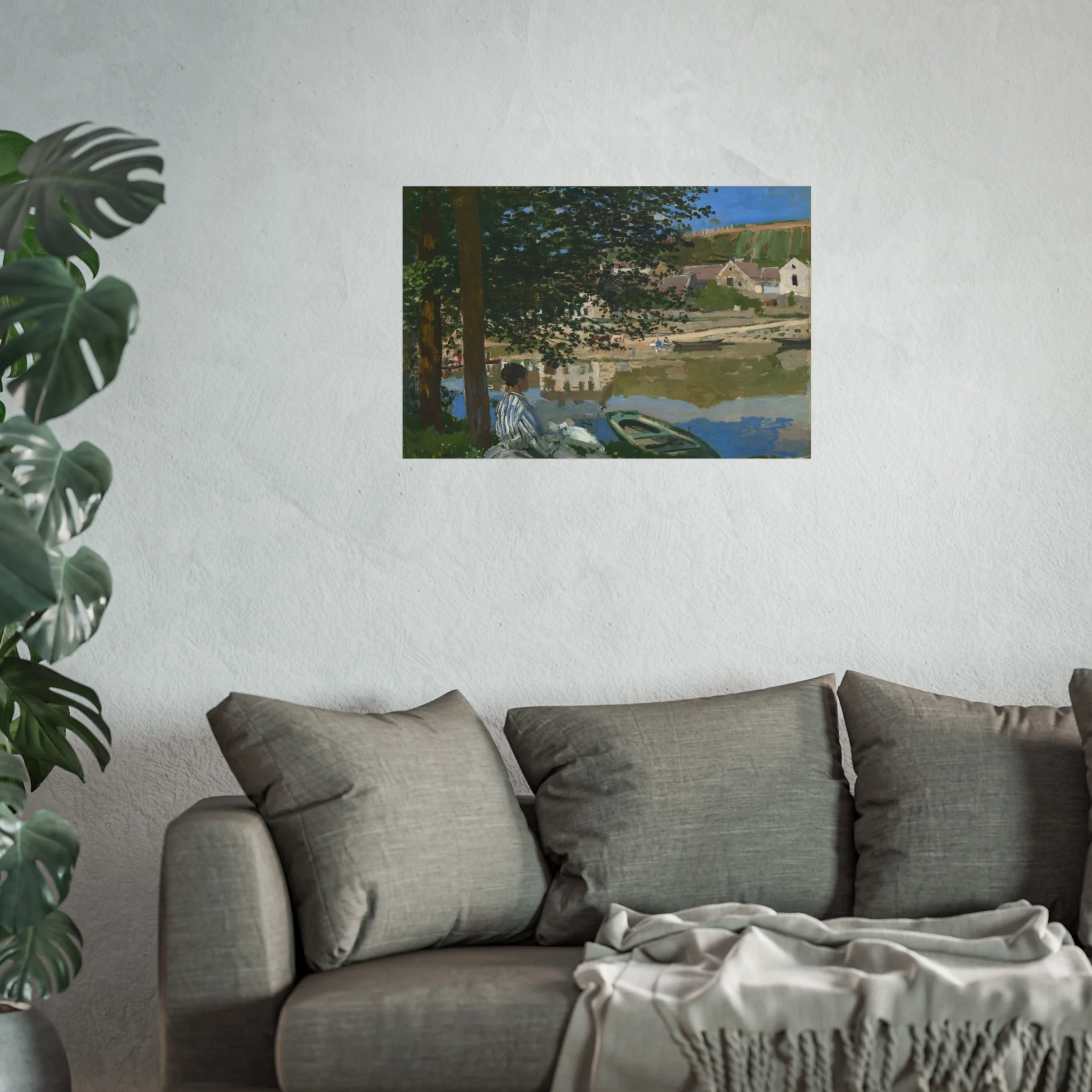 Claude Monet - On the Bank of the Seine, Bennecourt | Fine Art Poster - Image 11
