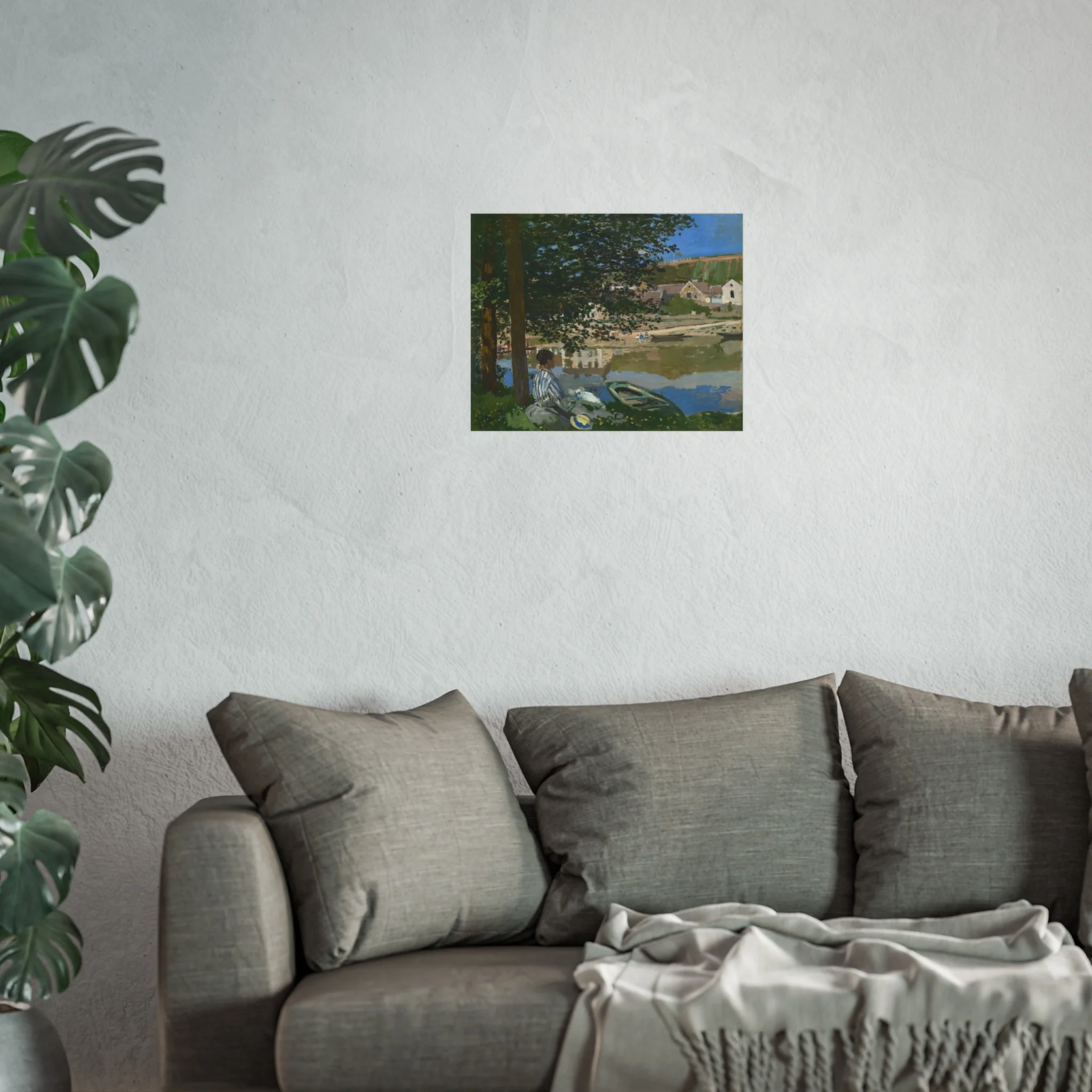 Claude Monet - On the Bank of the Seine, Bennecourt | Fine Art Poster - Image 7