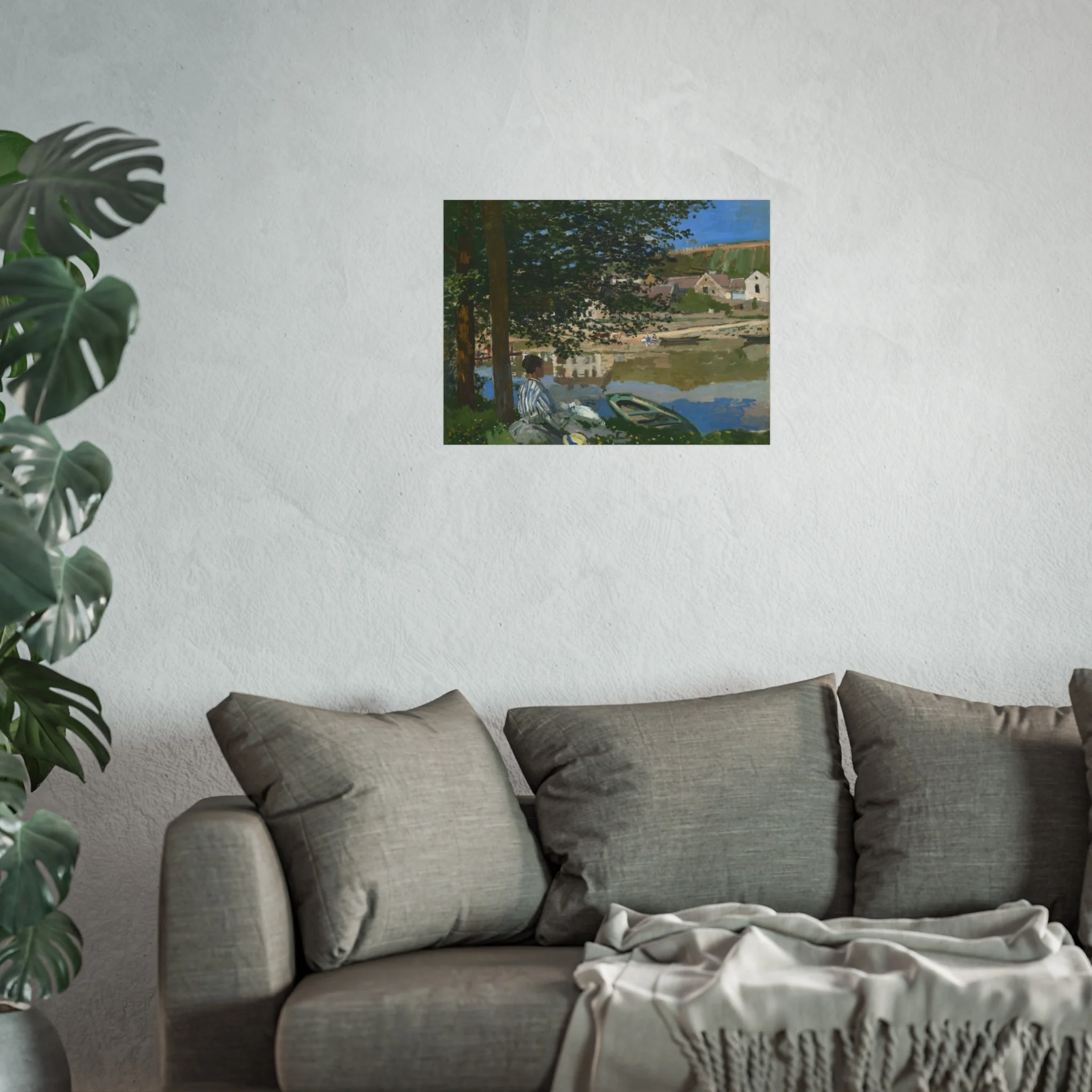 Claude Monet - On the Bank of the Seine, Bennecourt | Fine Art Poster - Image 9