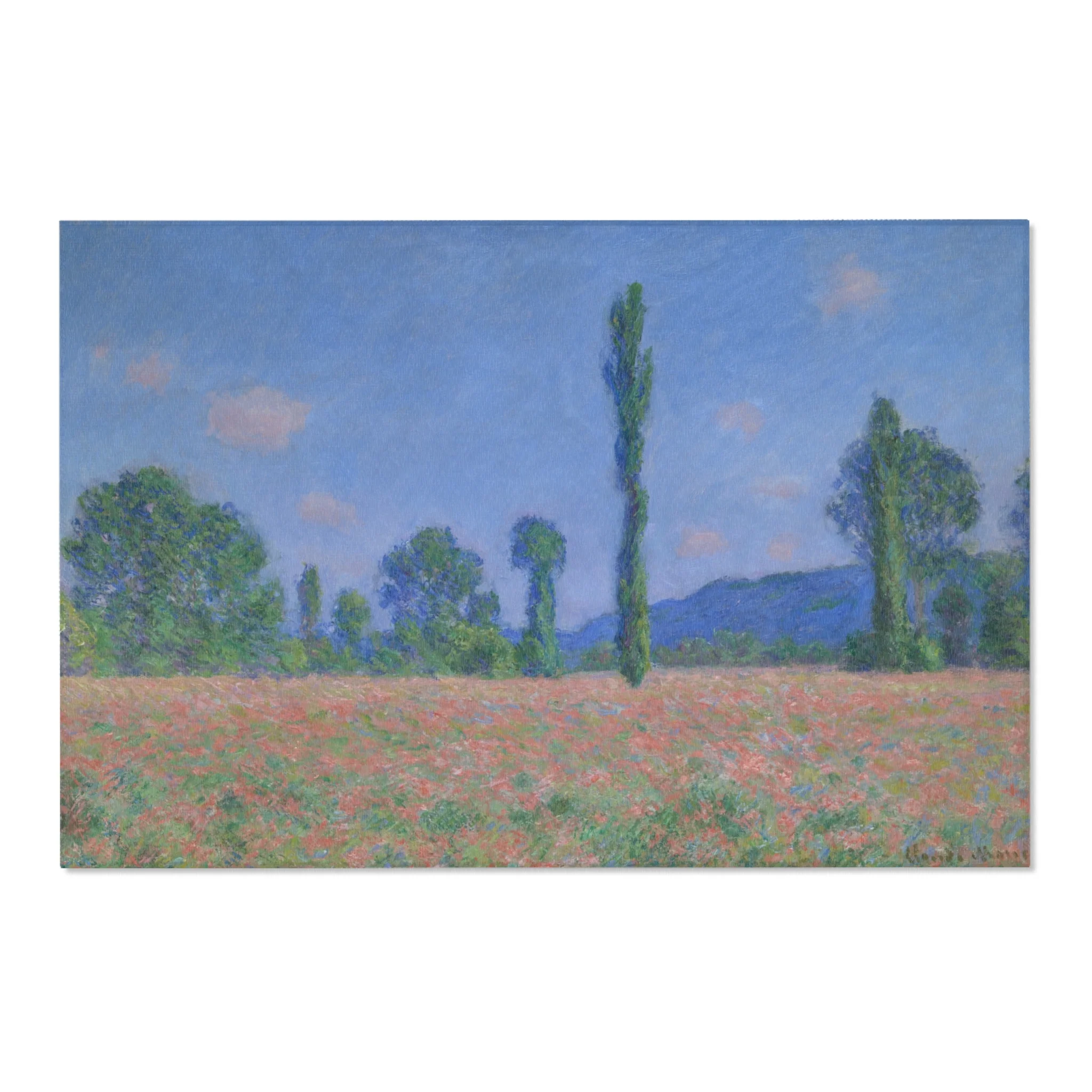 Claude Monet - Poppy Field (Giverny) | Area Rug - Image 6