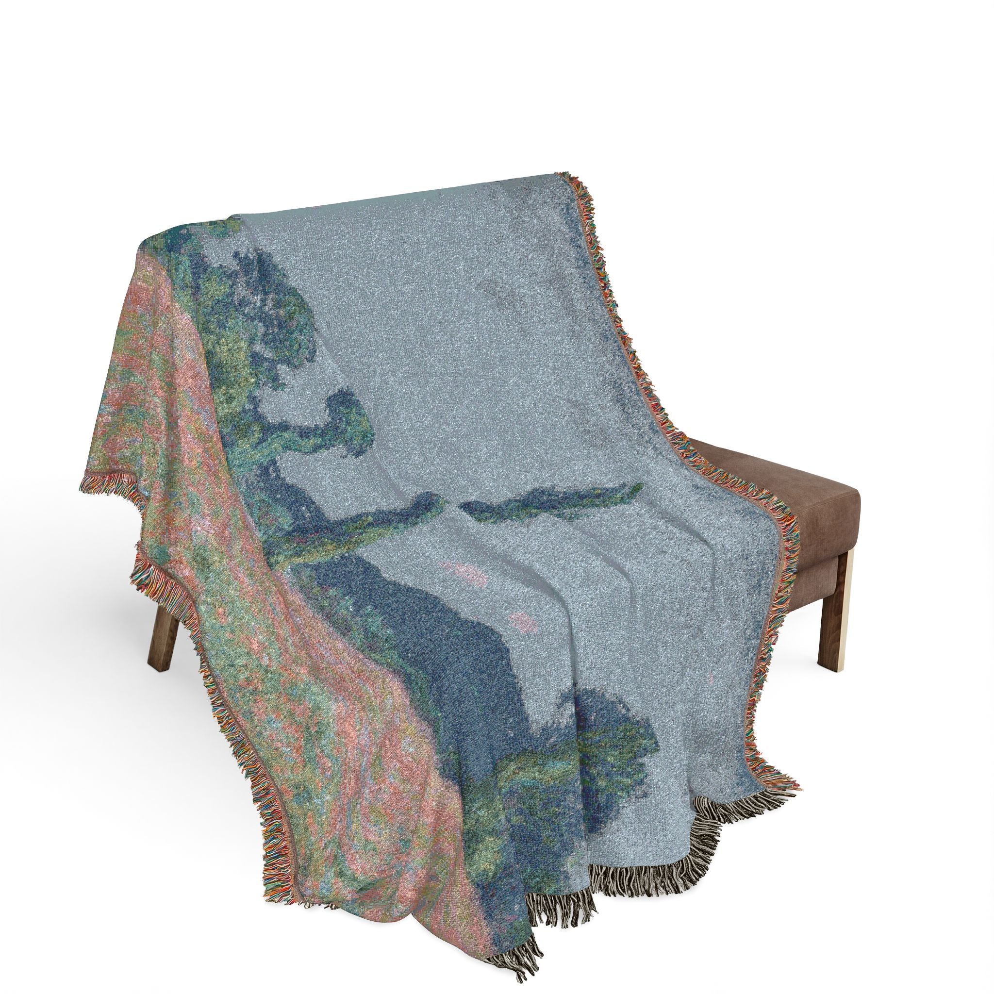 Claude Monet - Poppy Field (Giverny) | Woven Tapestry Blanket - Image 3