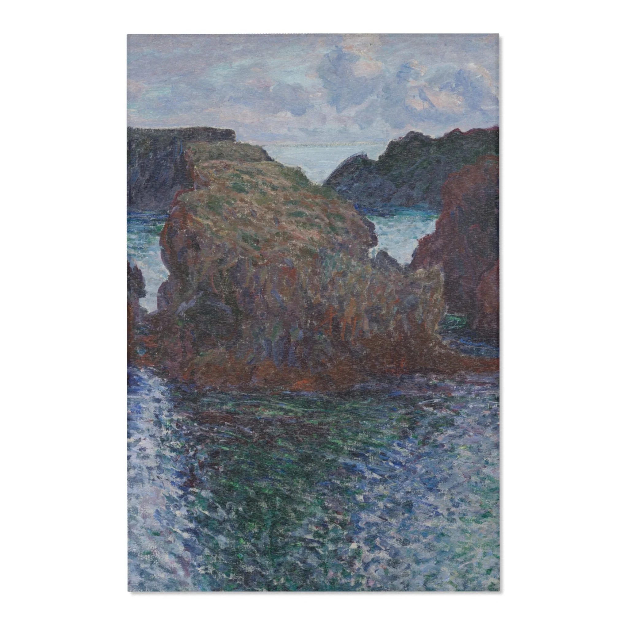 Claude Monet - Rocks at Port-Goulphar, Belle-Île | Area Rug - Image 3