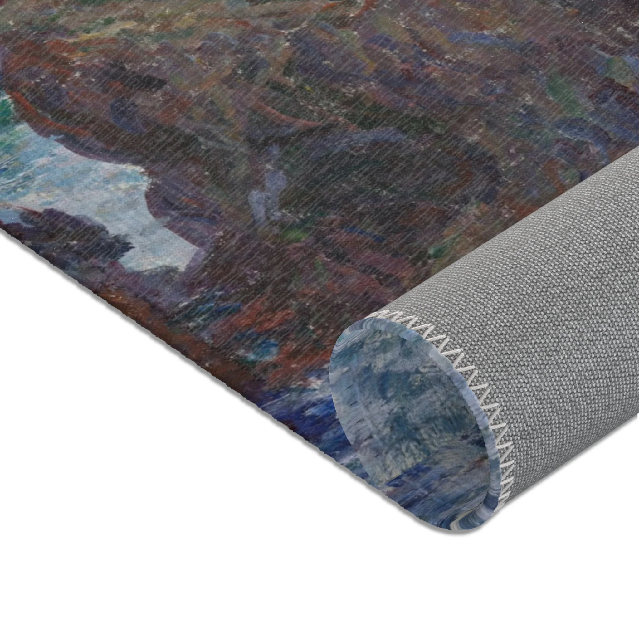 Claude Monet - Rocks at Port-Goulphar, Belle-Île | Area Rug - Image 8