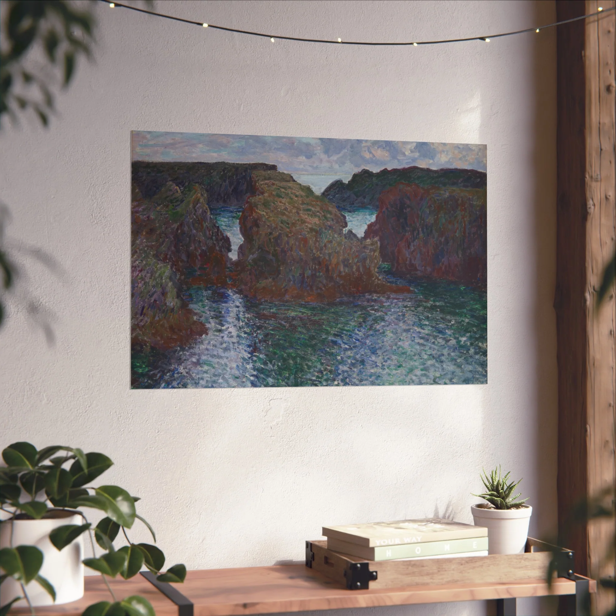 Claude Monet - Rocks at Port-Goulphar, Belle-Île | Fine Art Poster - Image 12