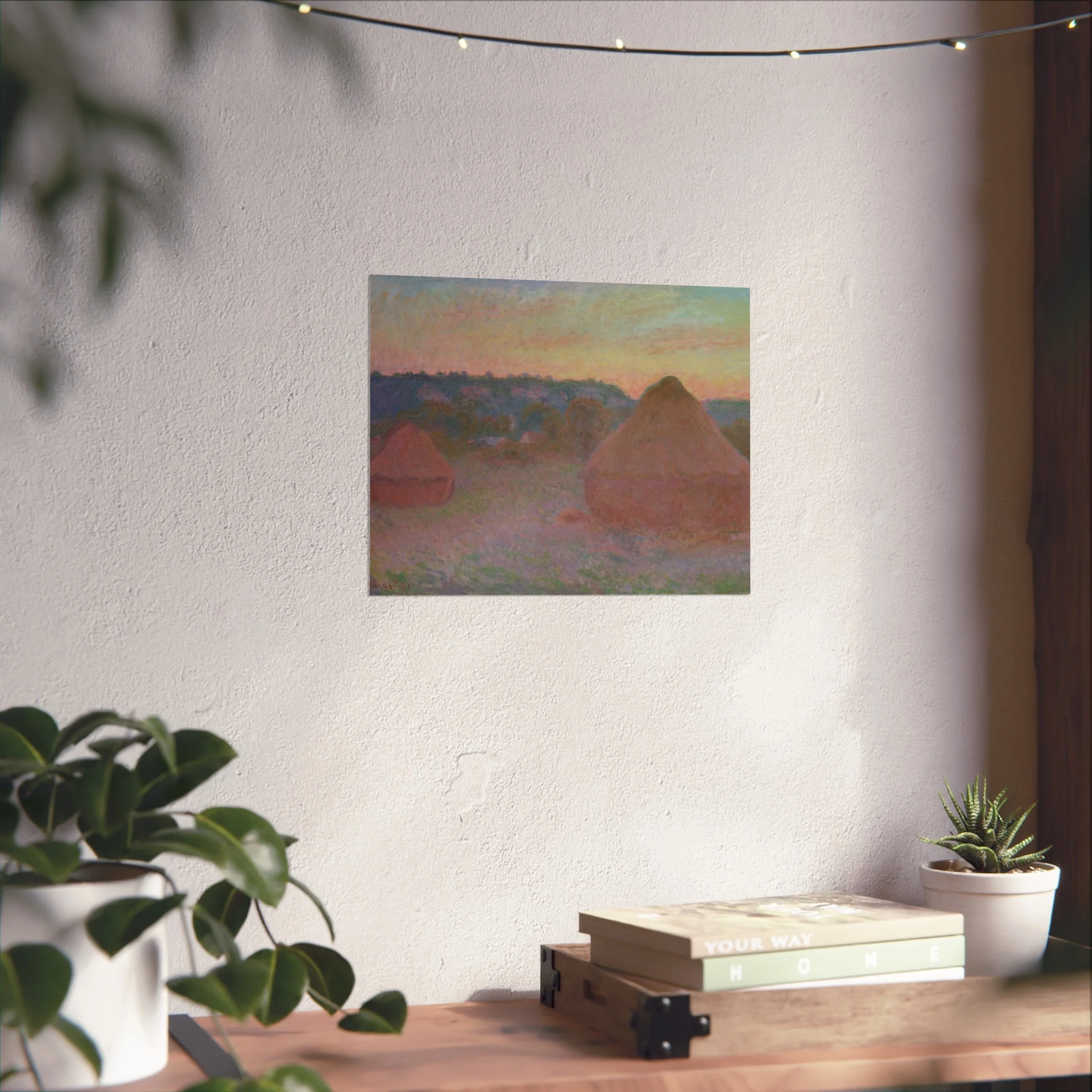 Claude Monet - Stacks of Wheat (End of Day, Autumn) | Fine Art Poster - Image 6