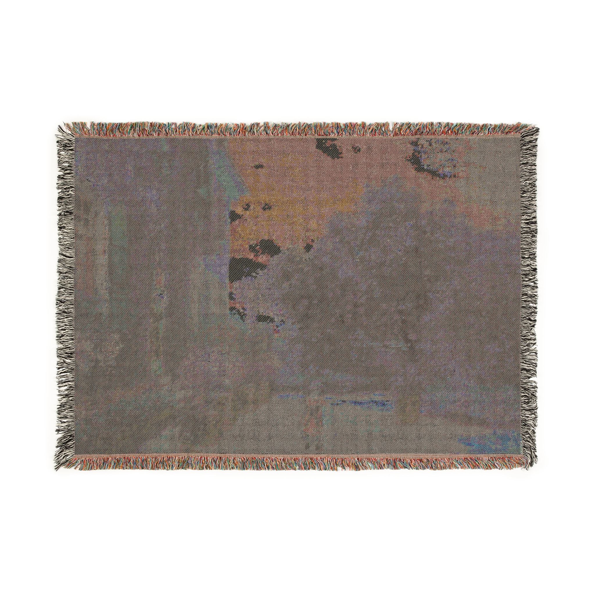Claude Monet - The Artist's House at Argenteuil | Woven Tapestry Blanket - Image 4