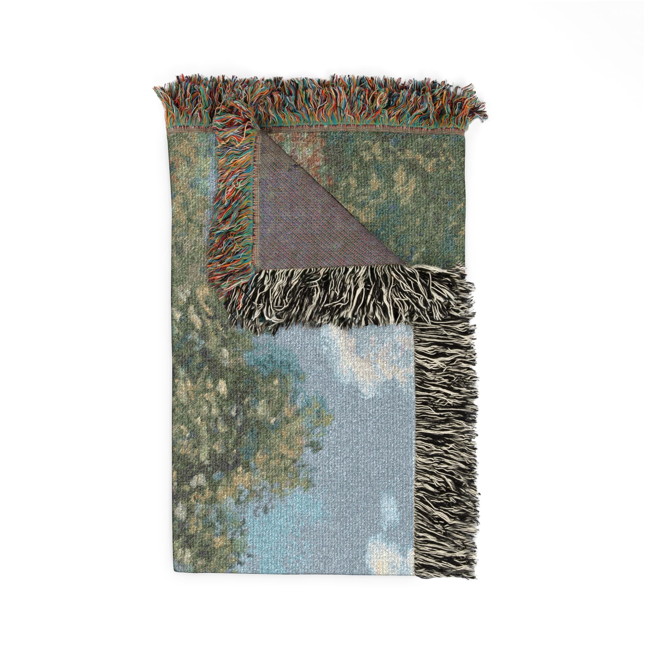 Claude Monet - The Artist's House at Argenteuil | Woven Tapestry Blanket - Image 5