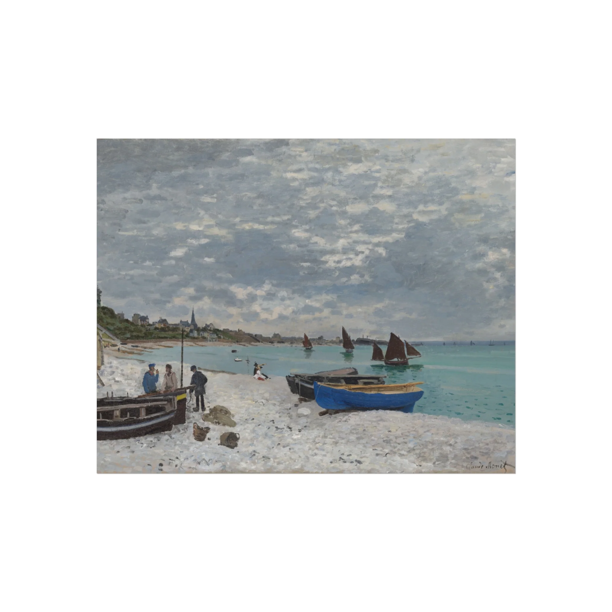 Claude Monet - The Beach at Sainte-Adresse | Fine Art Poster - Image 2