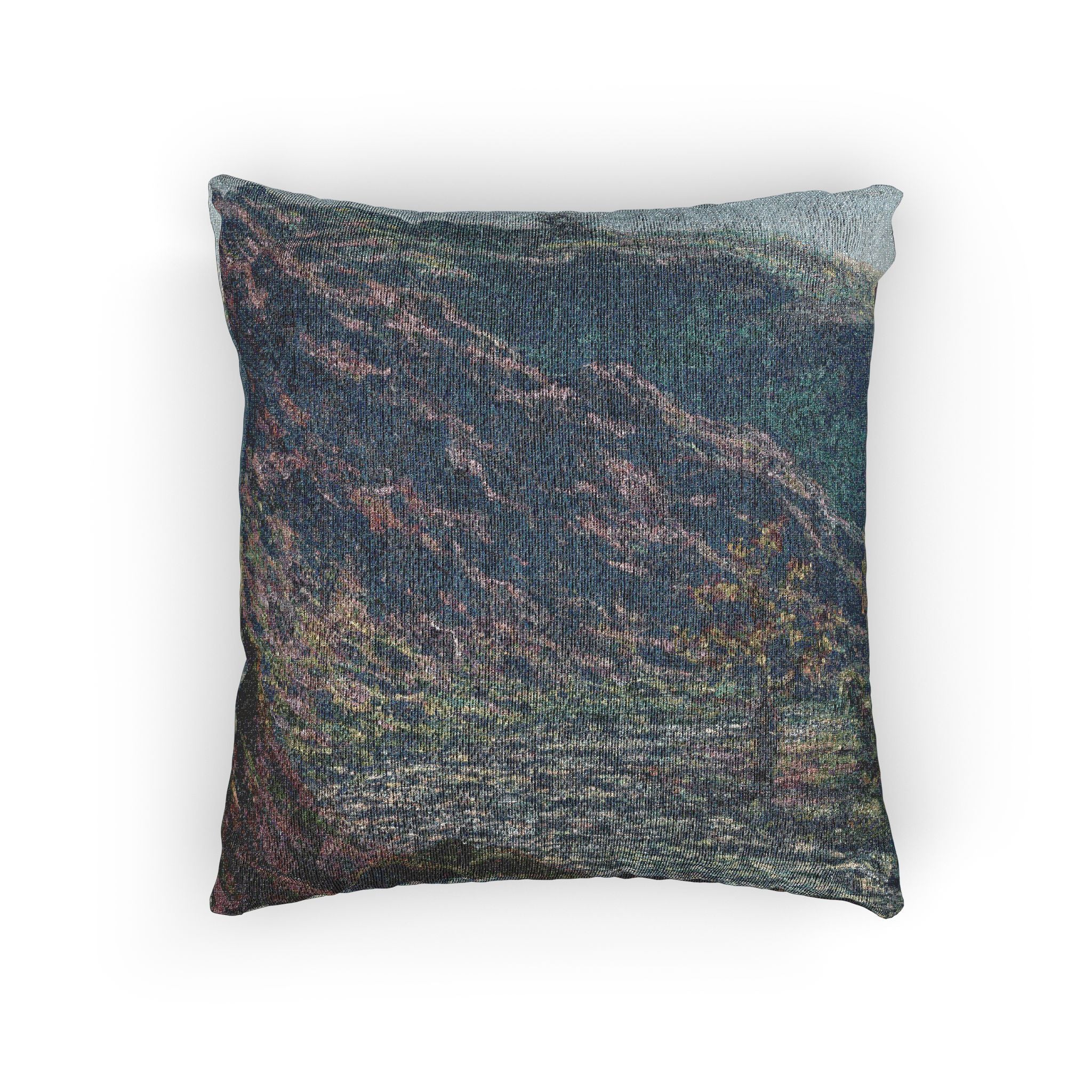 Claude Monet - The Petite Creuse River | Woven Pillow - Image 3