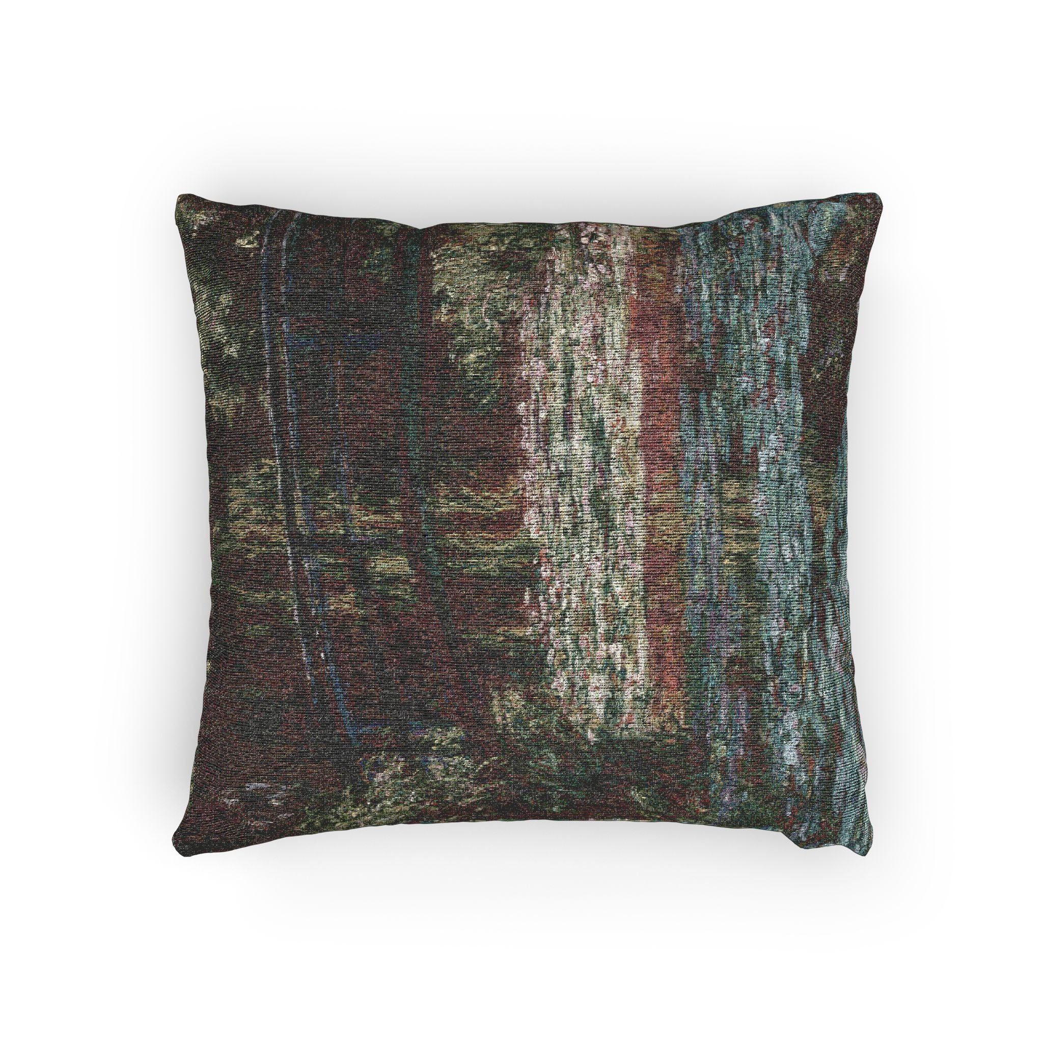 Claude Monet - Water Lily Pond | Woven Pillow - Image 4
