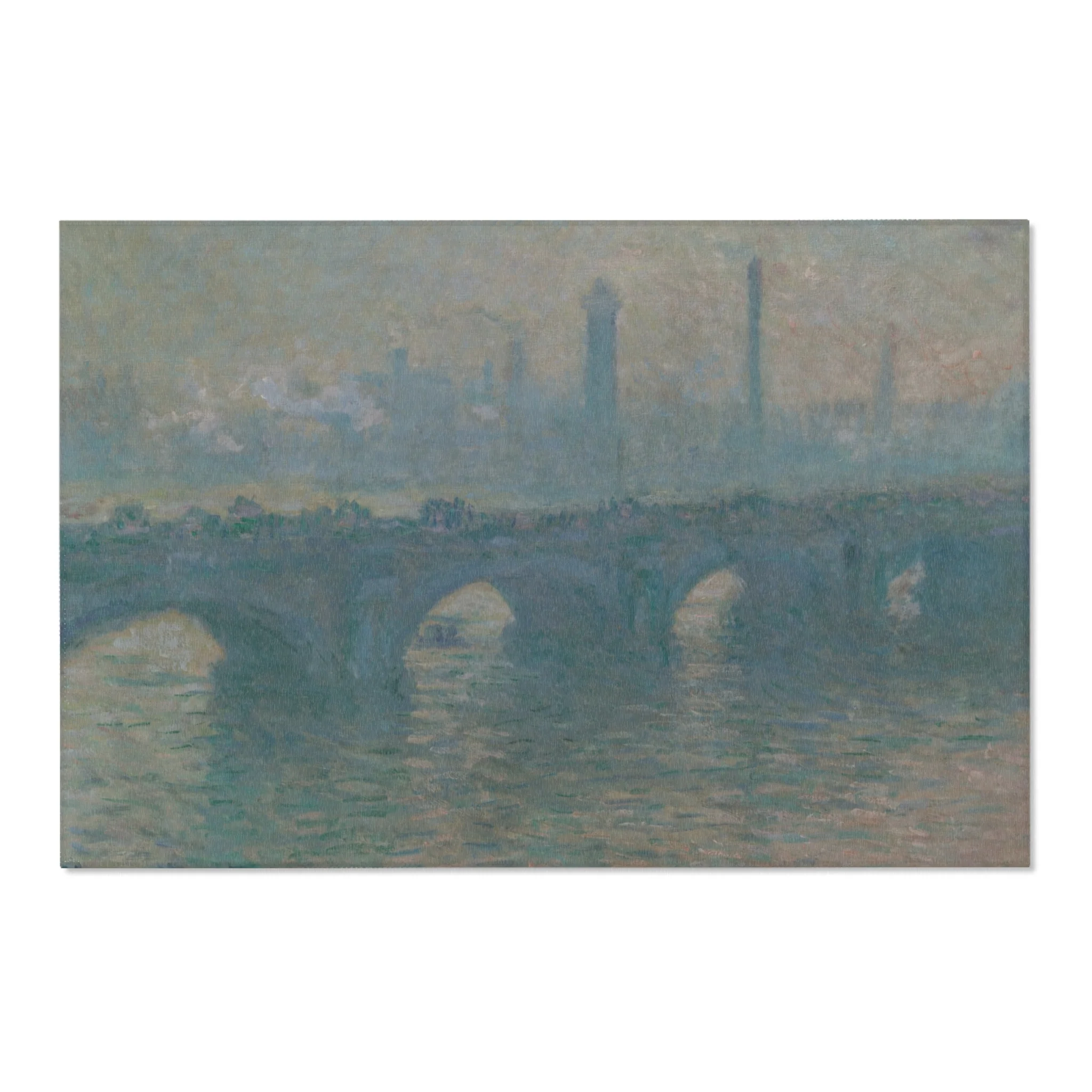 Claude Monet - Waterloo Bridge, Gray Weather | Area Rug - Image 6