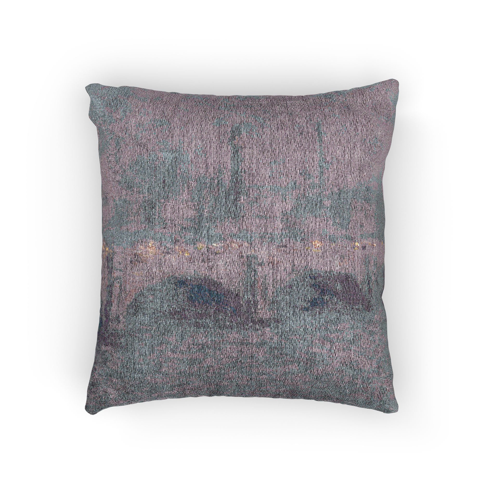 Claude Monet - Waterloo Bridge, Sunlight Effect | Woven Pillow
