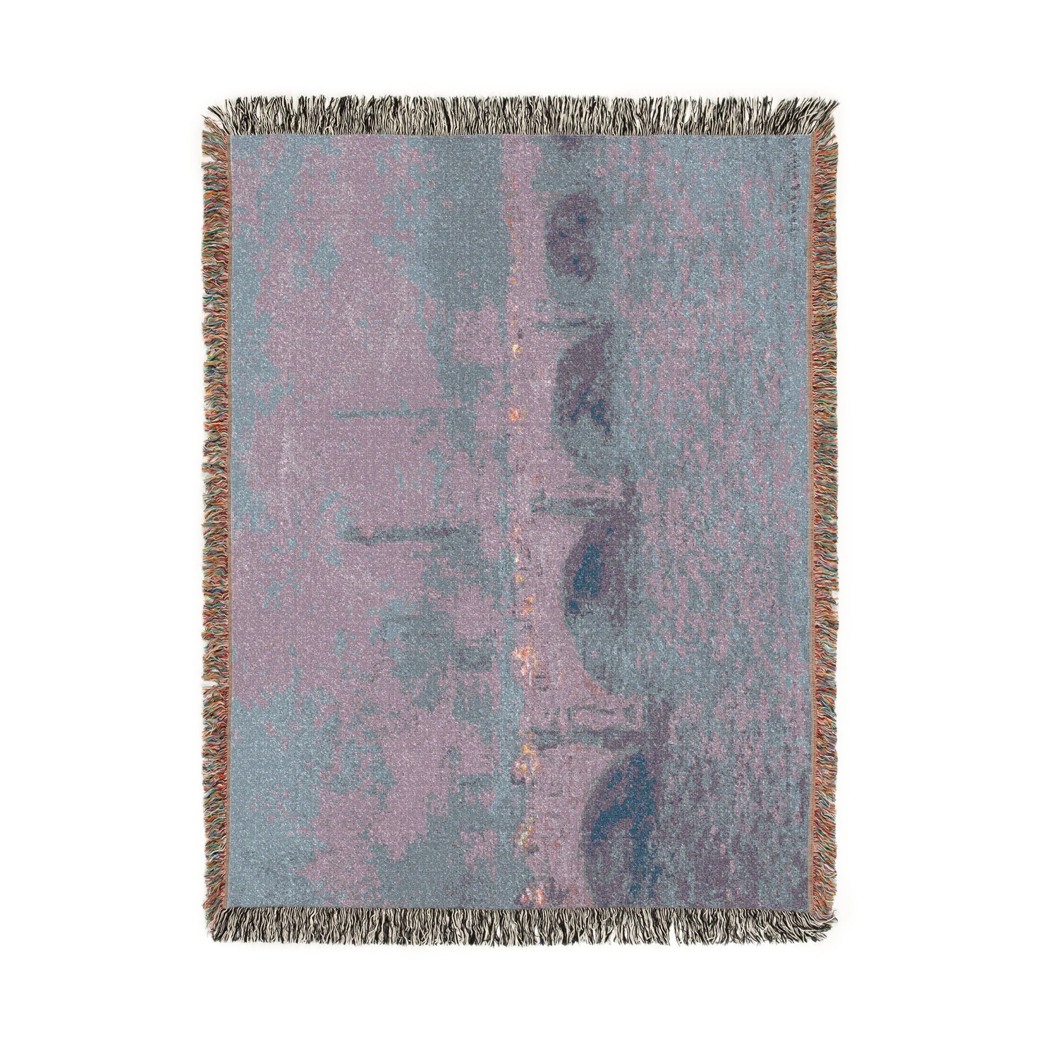 Claude Monet - Waterloo Bridge, Sunlight Effect | Woven Tapestry Blanket - Image 11