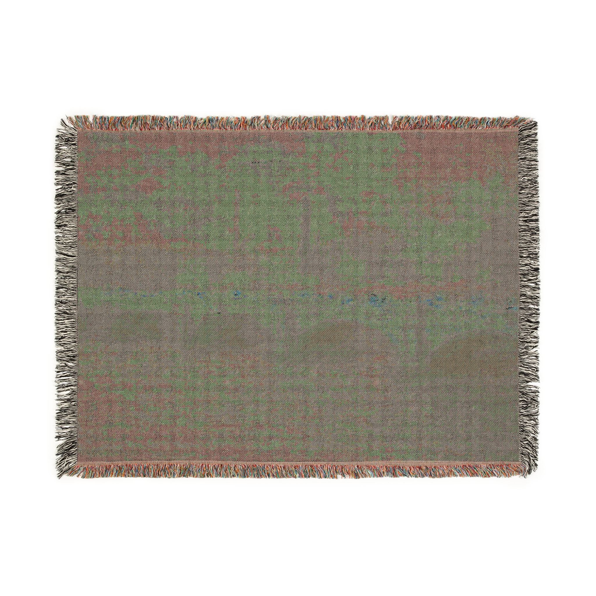 Claude Monet - Waterloo Bridge, Sunlight Effect | Woven Tapestry Blanket - Image 12