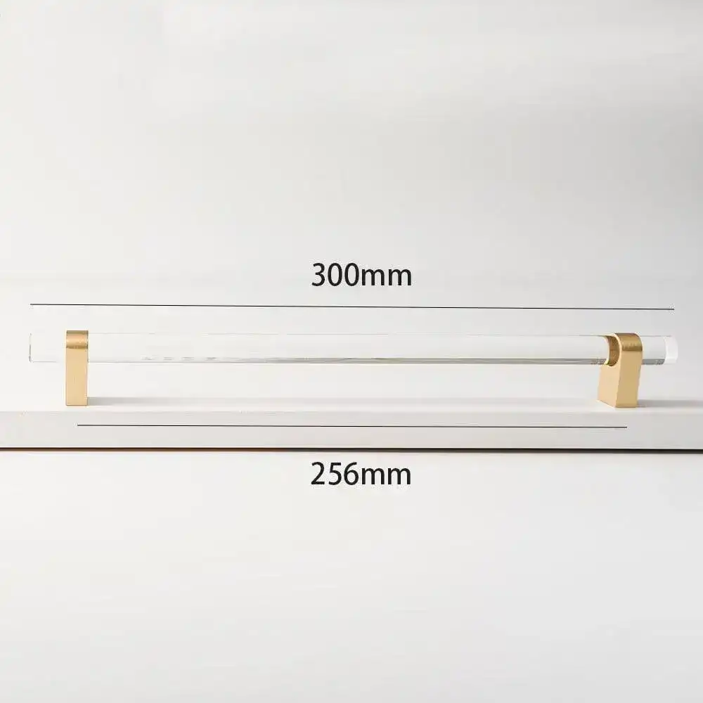 Clear Acrylic Brass Drawer Door Knob Handle - Image 22