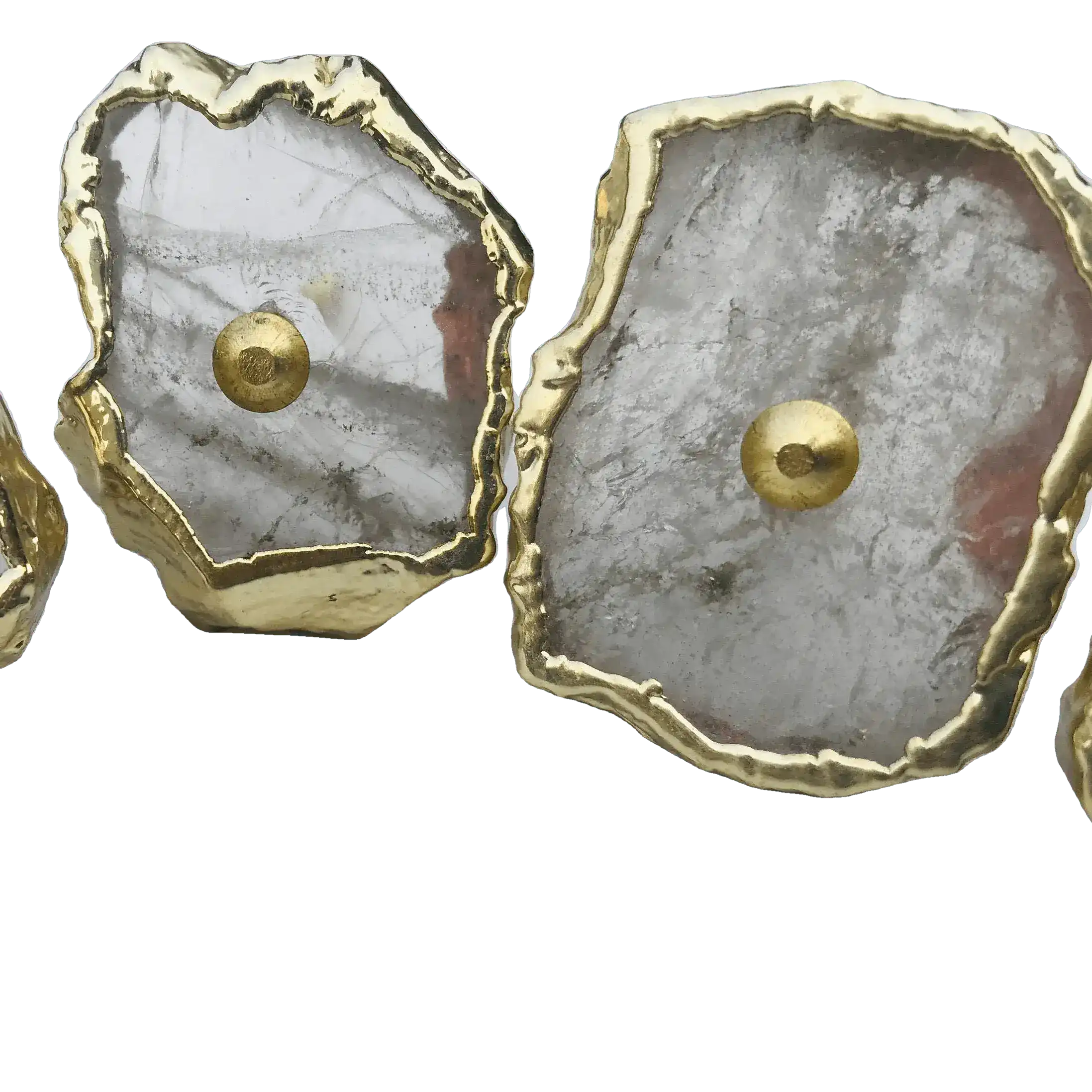 Clear Quartz Agate Cabinet Door Pull Handle - Set of 6 - Image 2