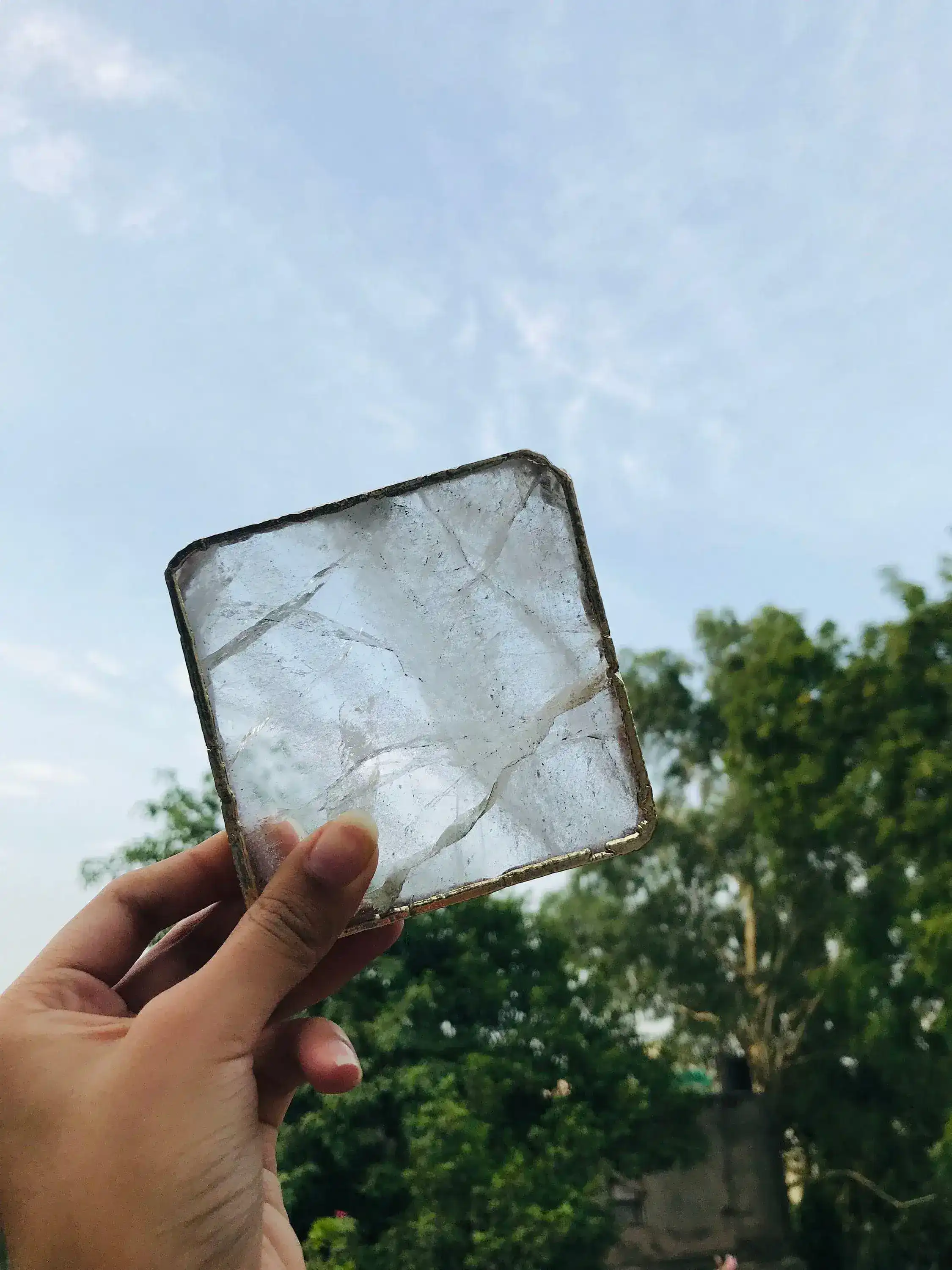 Clear Quartz Coaster Set of 4 - Image 2