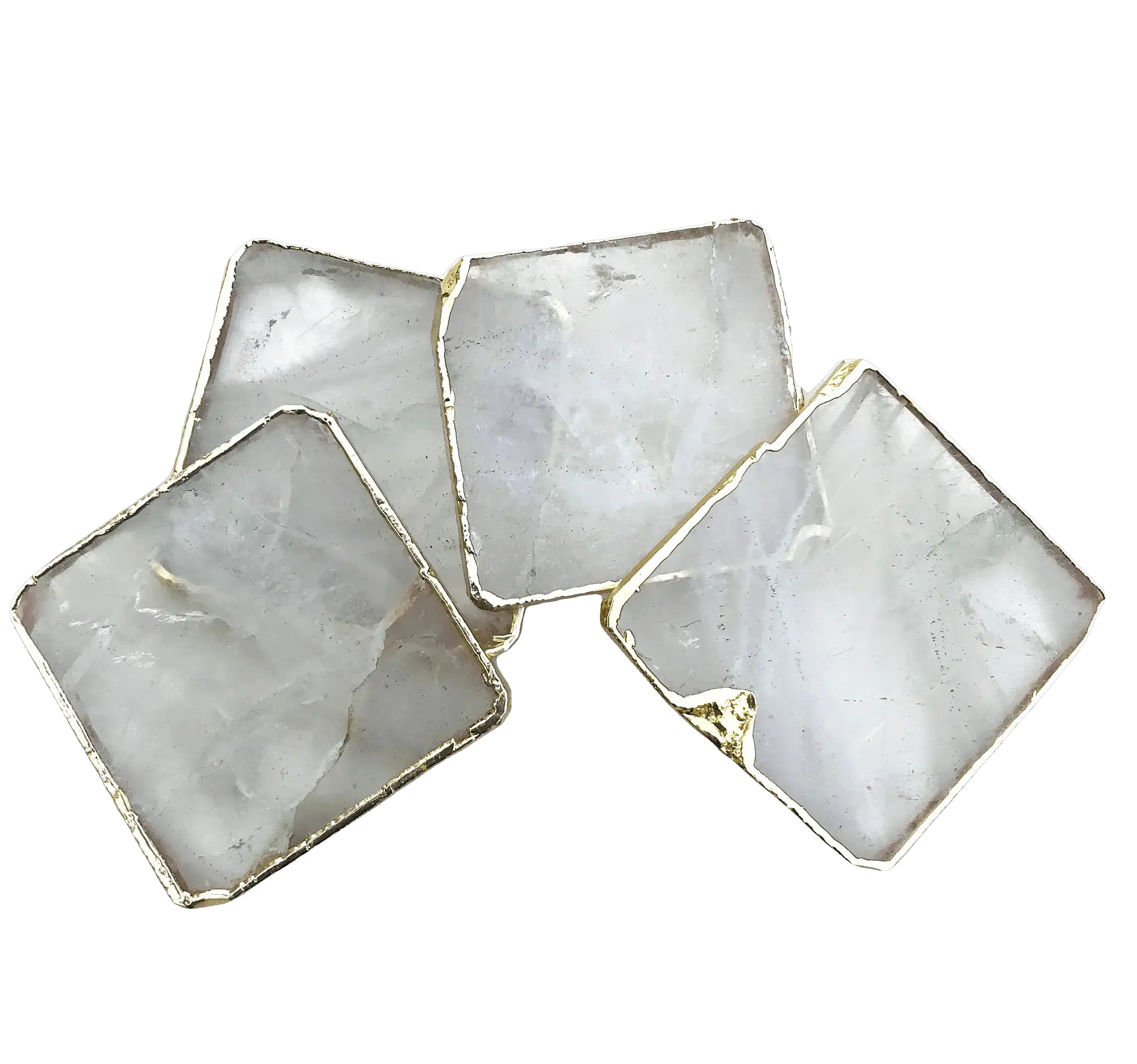 Clear Quartz Coaster Set of 4 - Image 5