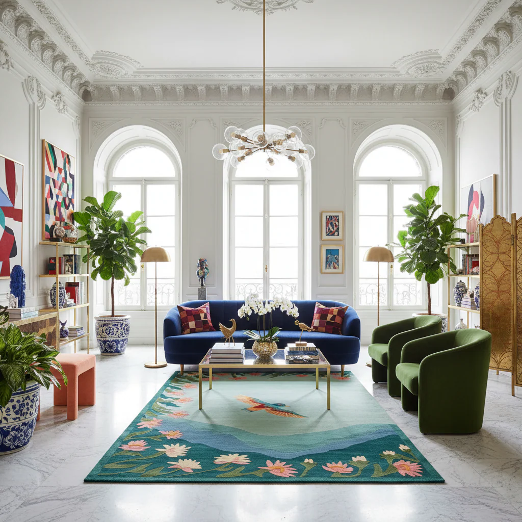 Cloudsong Flight Hand Tufted Wool Rug - Image 2