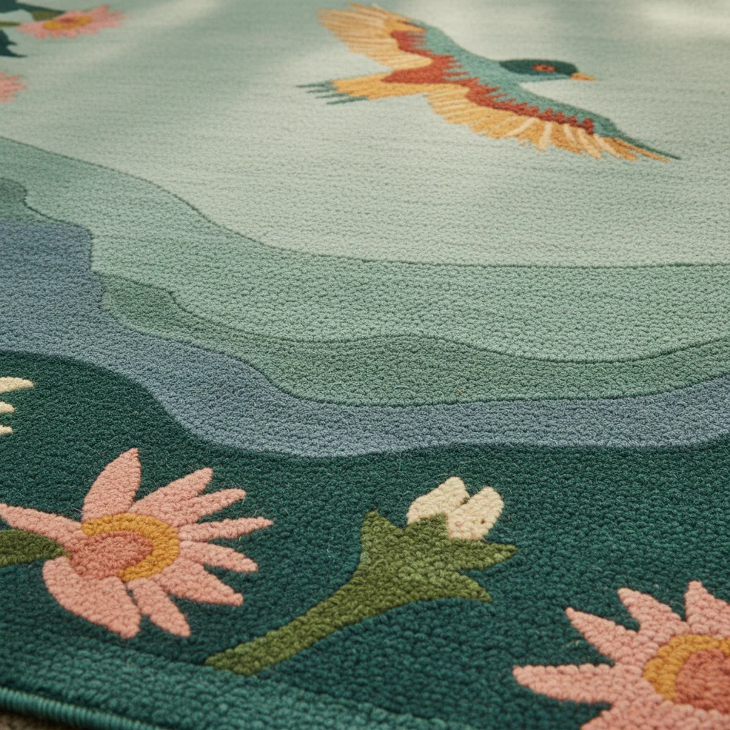 Cloudsong Flight Hand Tufted Wool Rug - Image 3