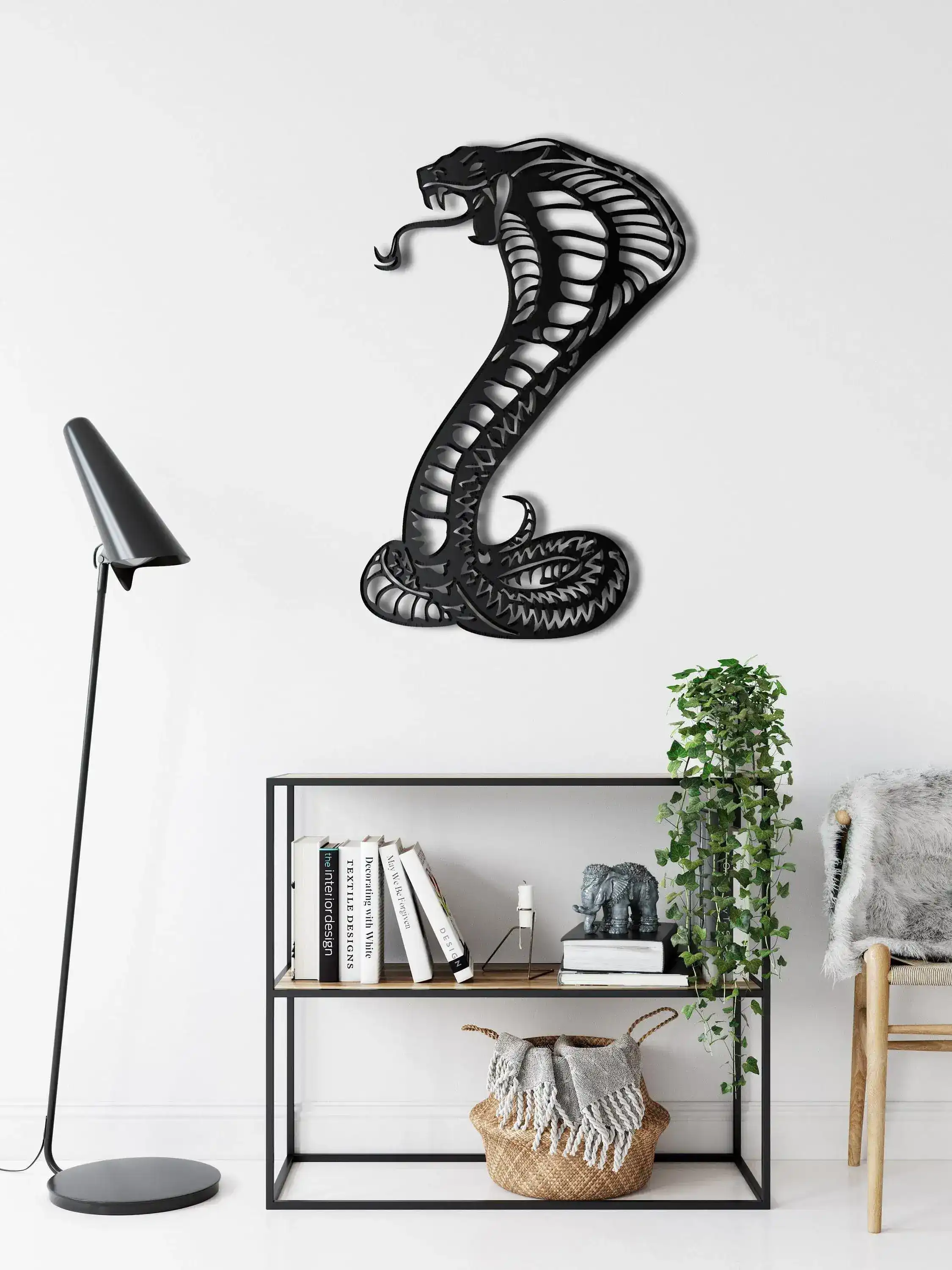 Cobra Snake Metal Wall Decor - Image 2