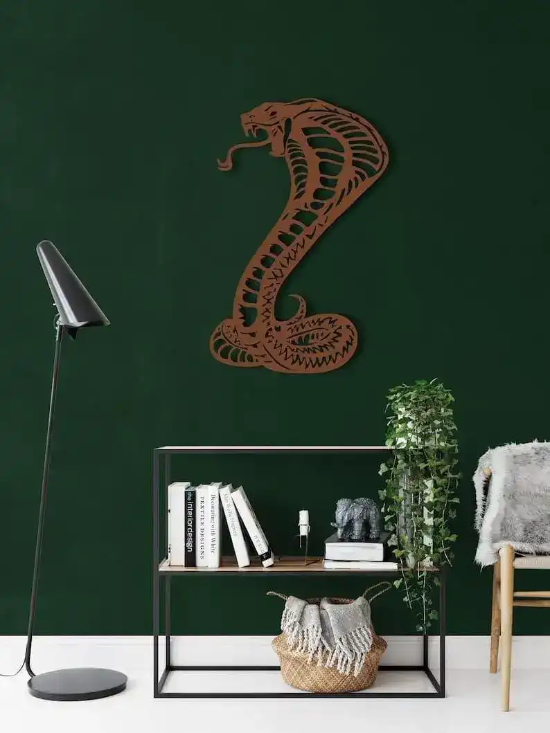 Cobra Snake Metal Wall Decor - Image 4