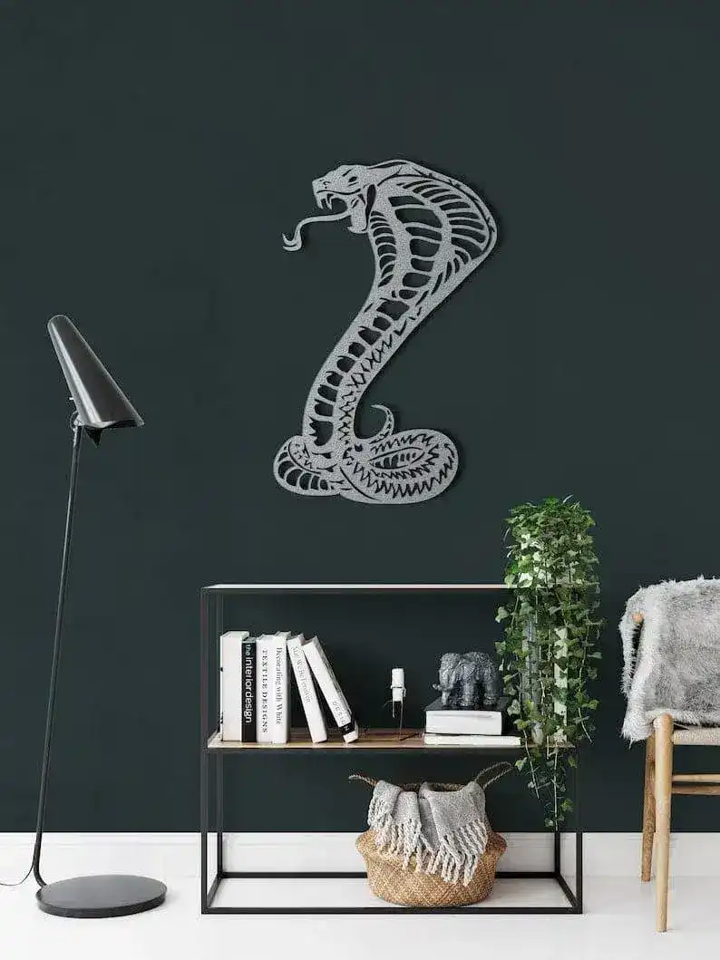 Cobra Snake Metal Wall Decor - Image 6