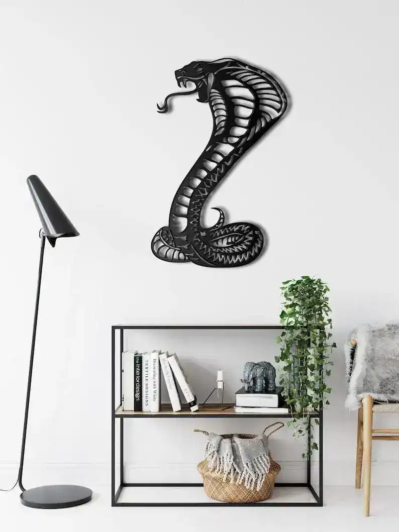 Cobra Snake Metal Wall Decor - Image 7