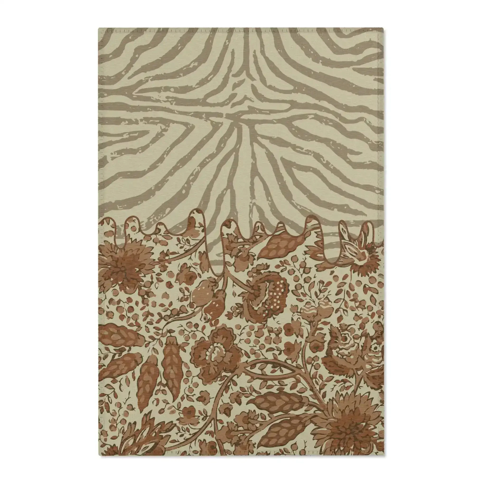 Cocoa Safari Bloom Accent Rug - Image 2