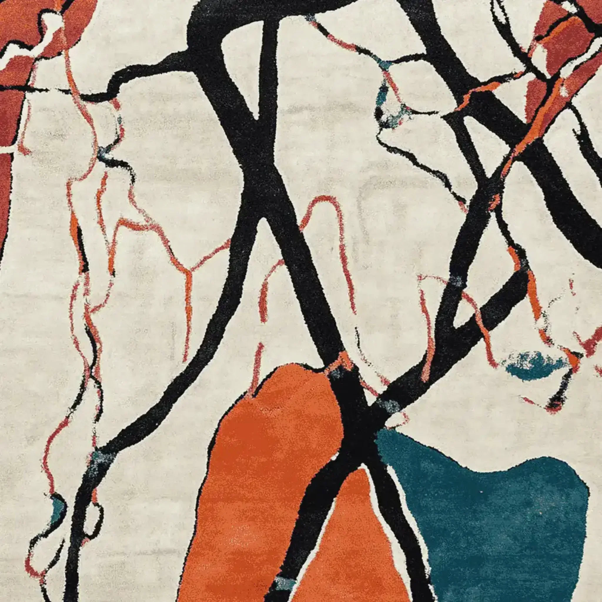 Color Frame Chaos Hand Tufted Rug - Image 6