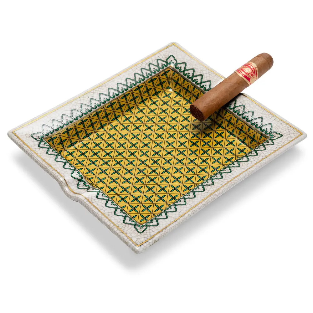 Color-Glaze Ceramic Cigar Ashtray - Image 10