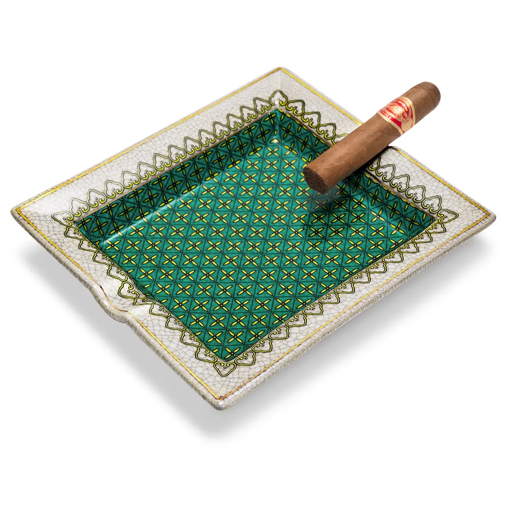Color-Glaze Ceramic Cigar Ashtray - Image 11