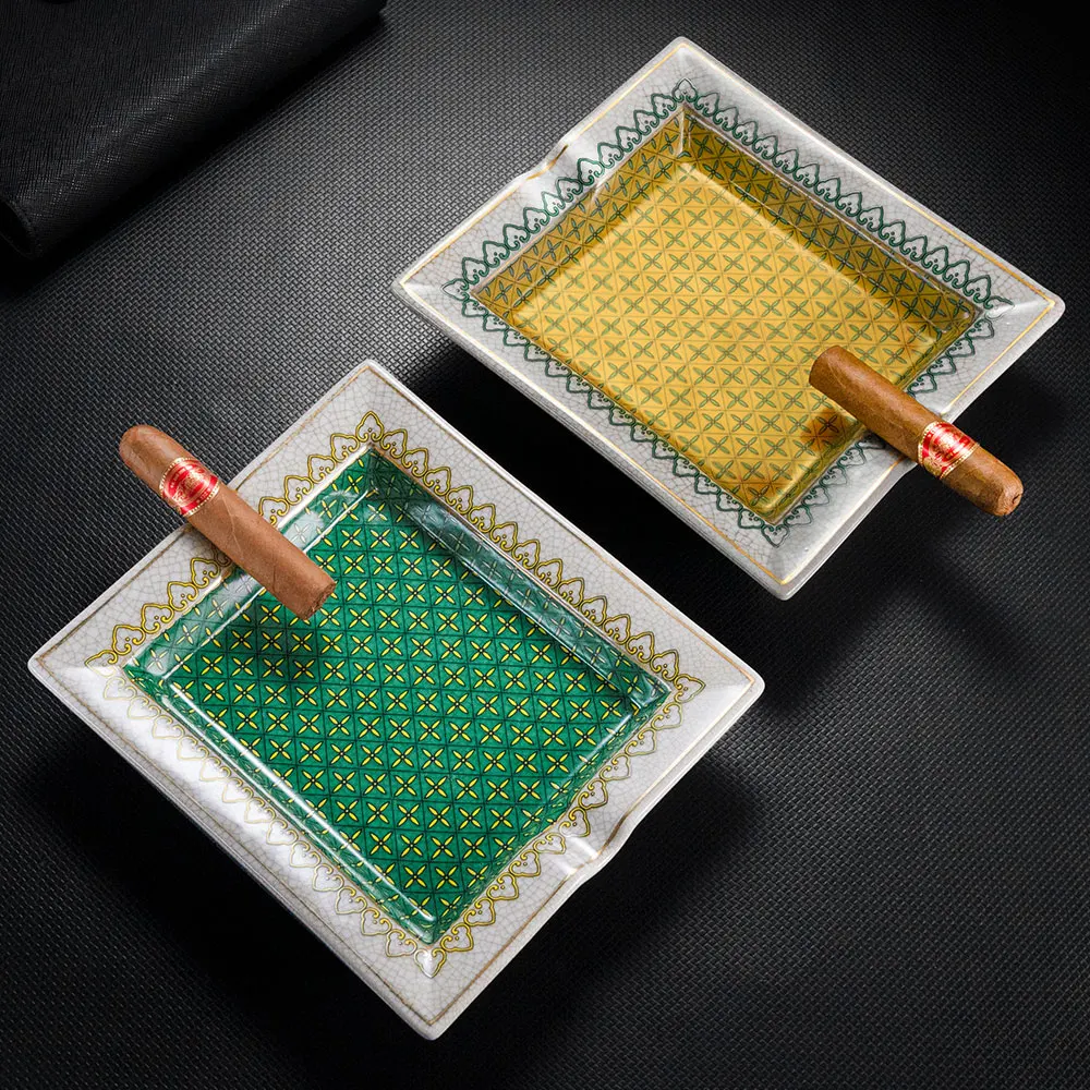 Color-Glaze Ceramic Cigar Ashtray - Image 24