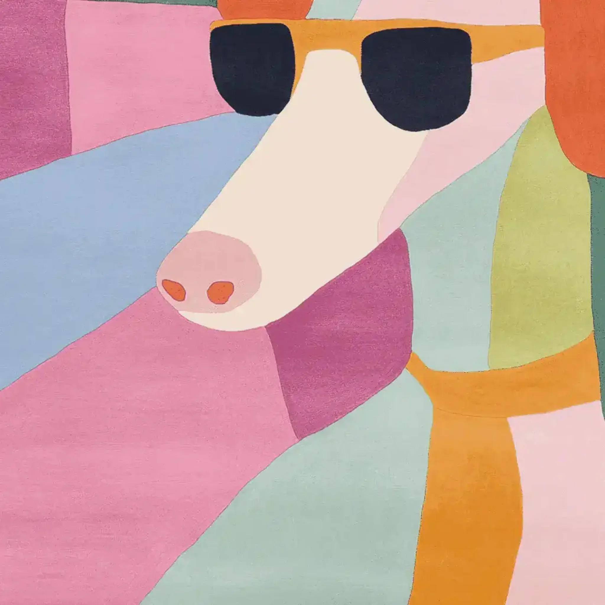 Colorblock Dog Days Hand Tufted Rug - Image 3