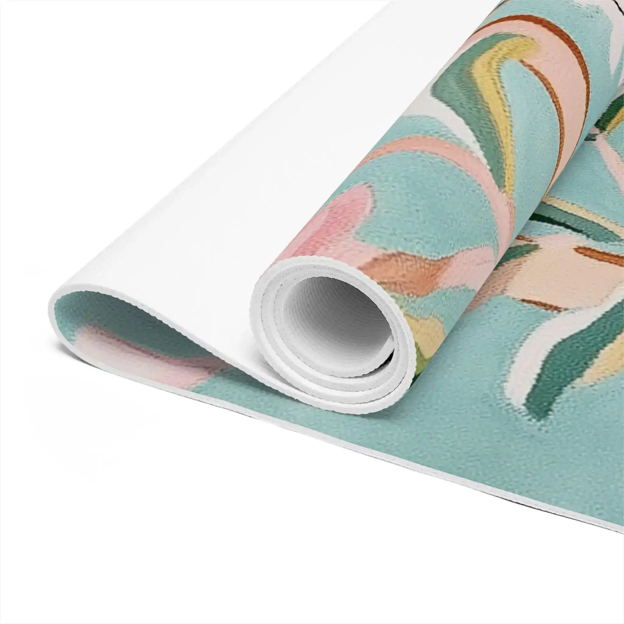 Colorful Birds & Blossoms Yoga Mat - Image 4