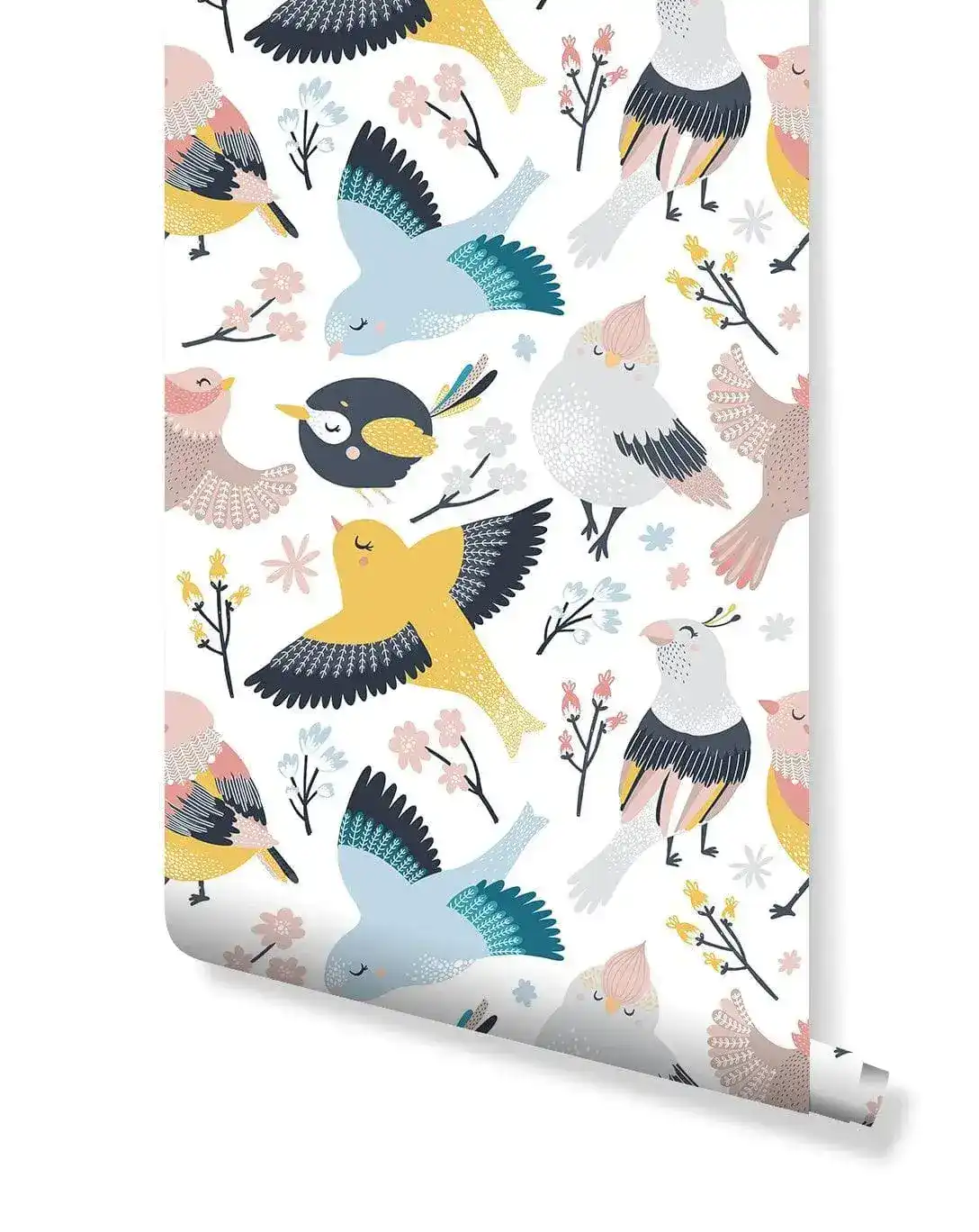 Colorful Birds Kids Print Removable Wallpaper - Image 4