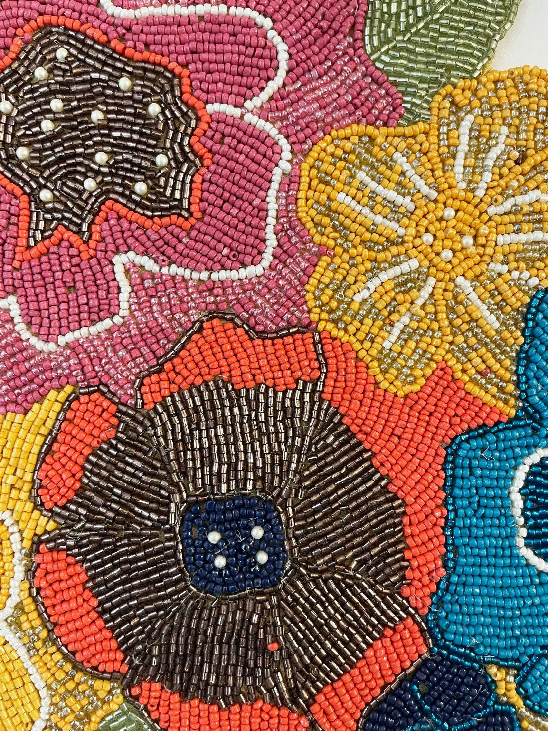 Colorful Flowers Beaded Placemat - Image 7