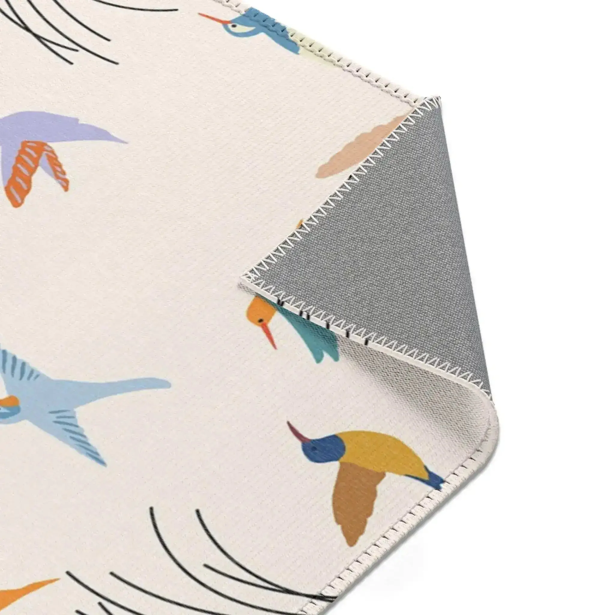 Colorful Hummingbirds on Cream Accent Rug - Image 8