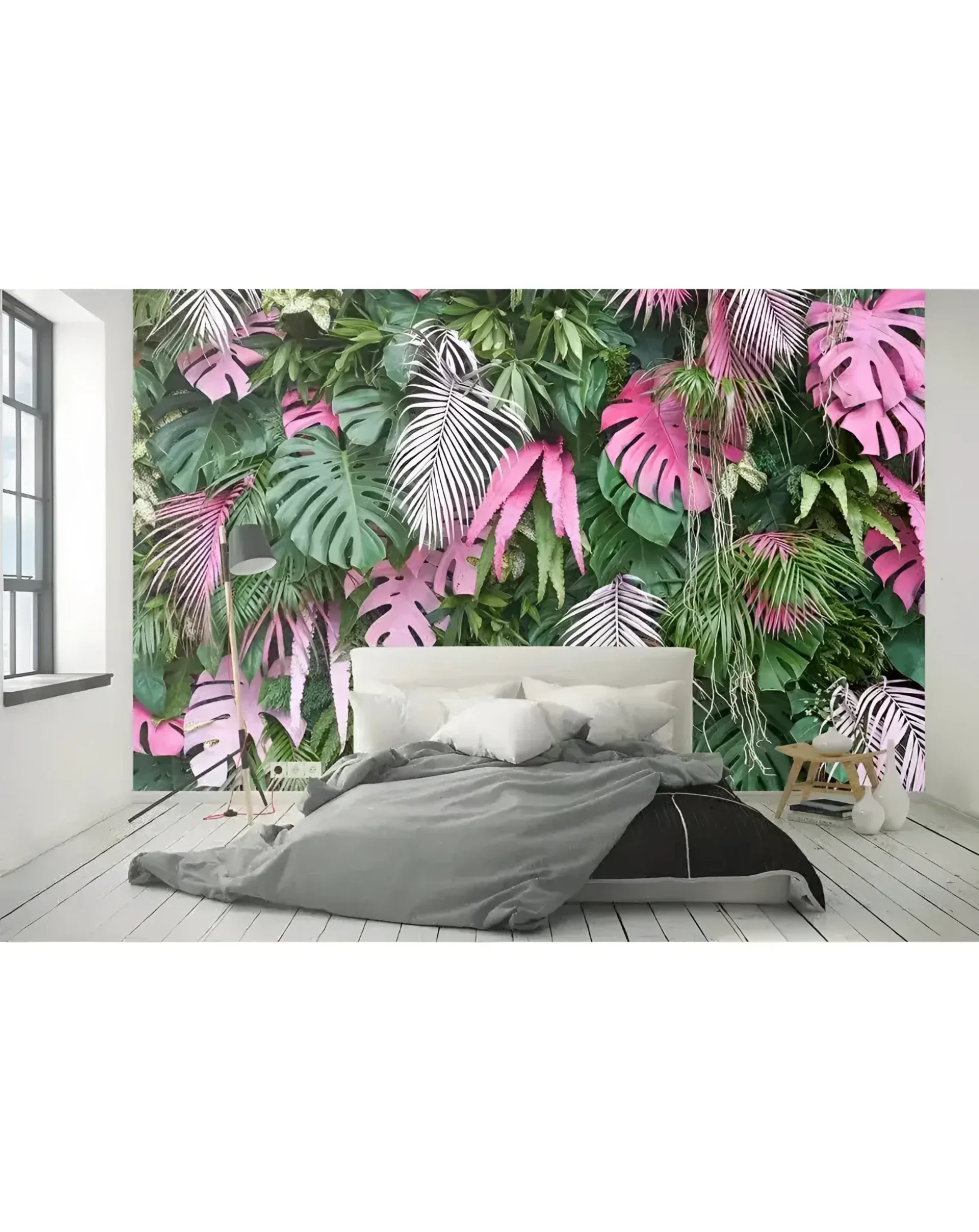 Colorful Tropical Palm Leaves Wall Mural - Image 5